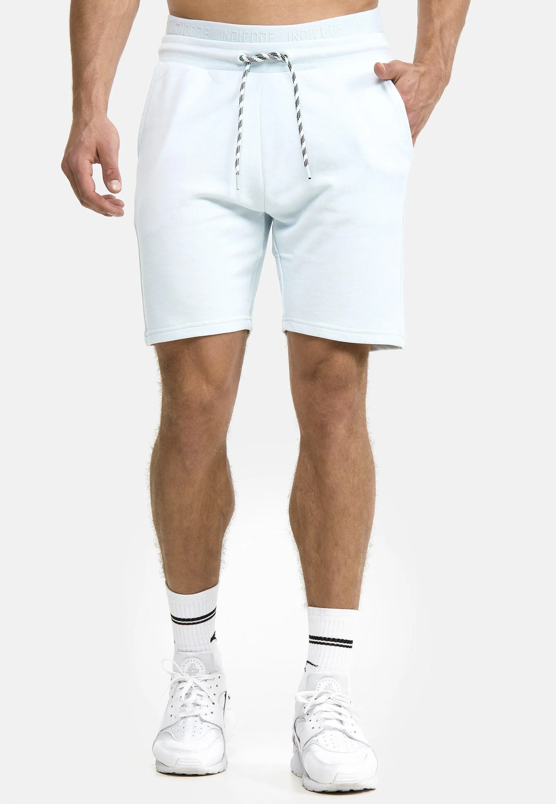 Indicode Herren Yates Sweatshorts mit Kordelzug und 3 Taschen
