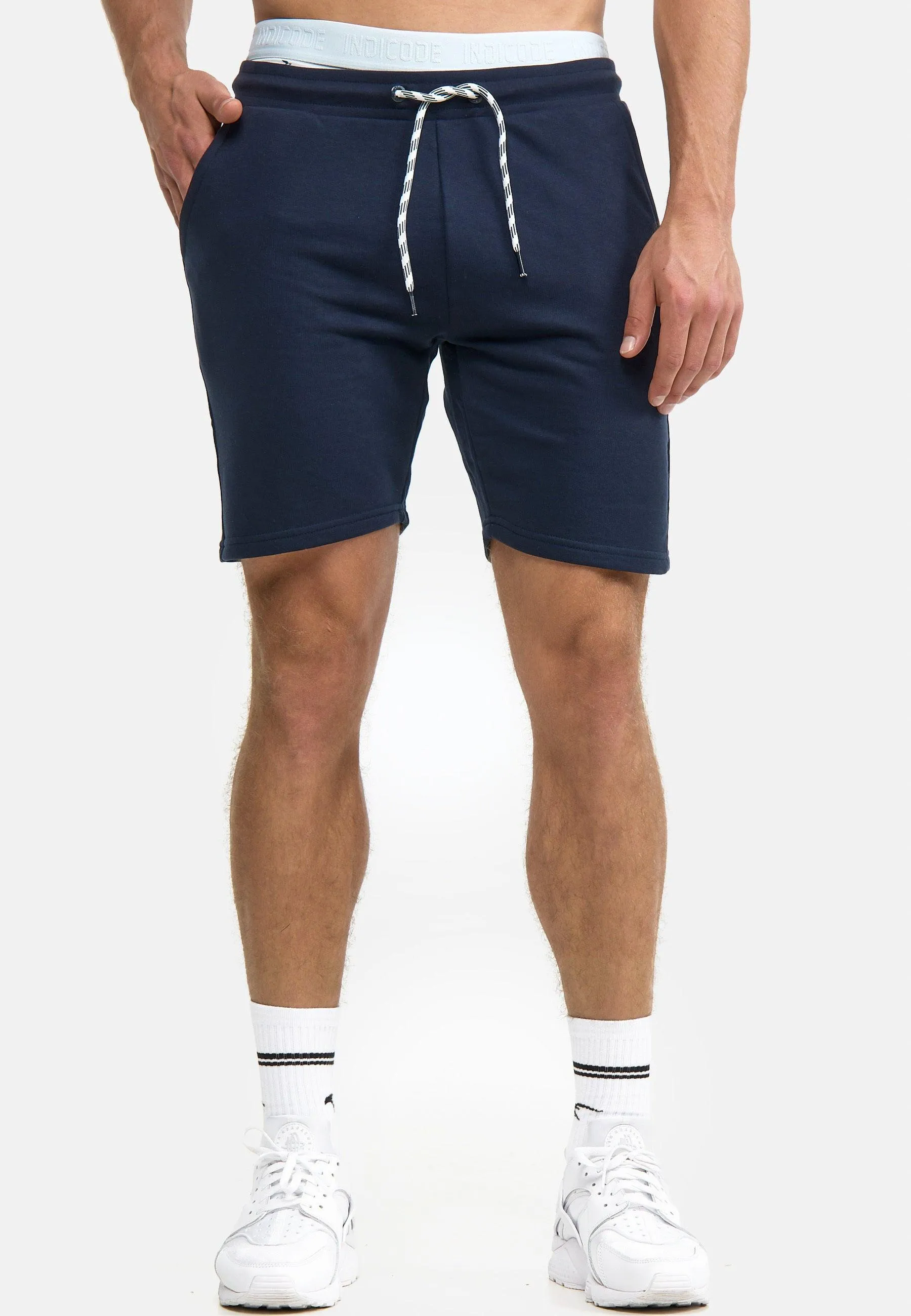 Indicode Herren Yates Sweatshorts mit Kordelzug und 3 Taschen