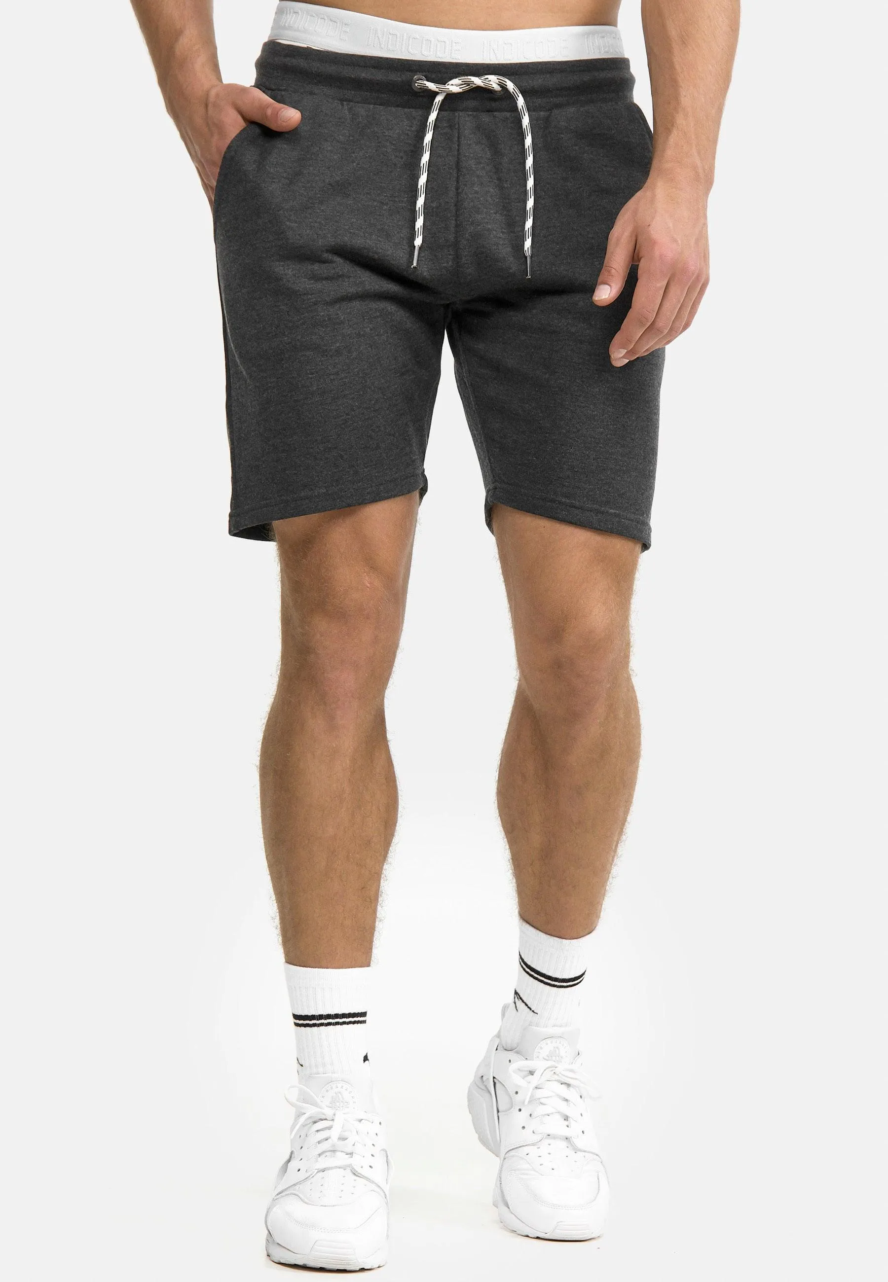 Indicode Herren Yates Sweatshorts mit Kordelzug und 3 Taschen