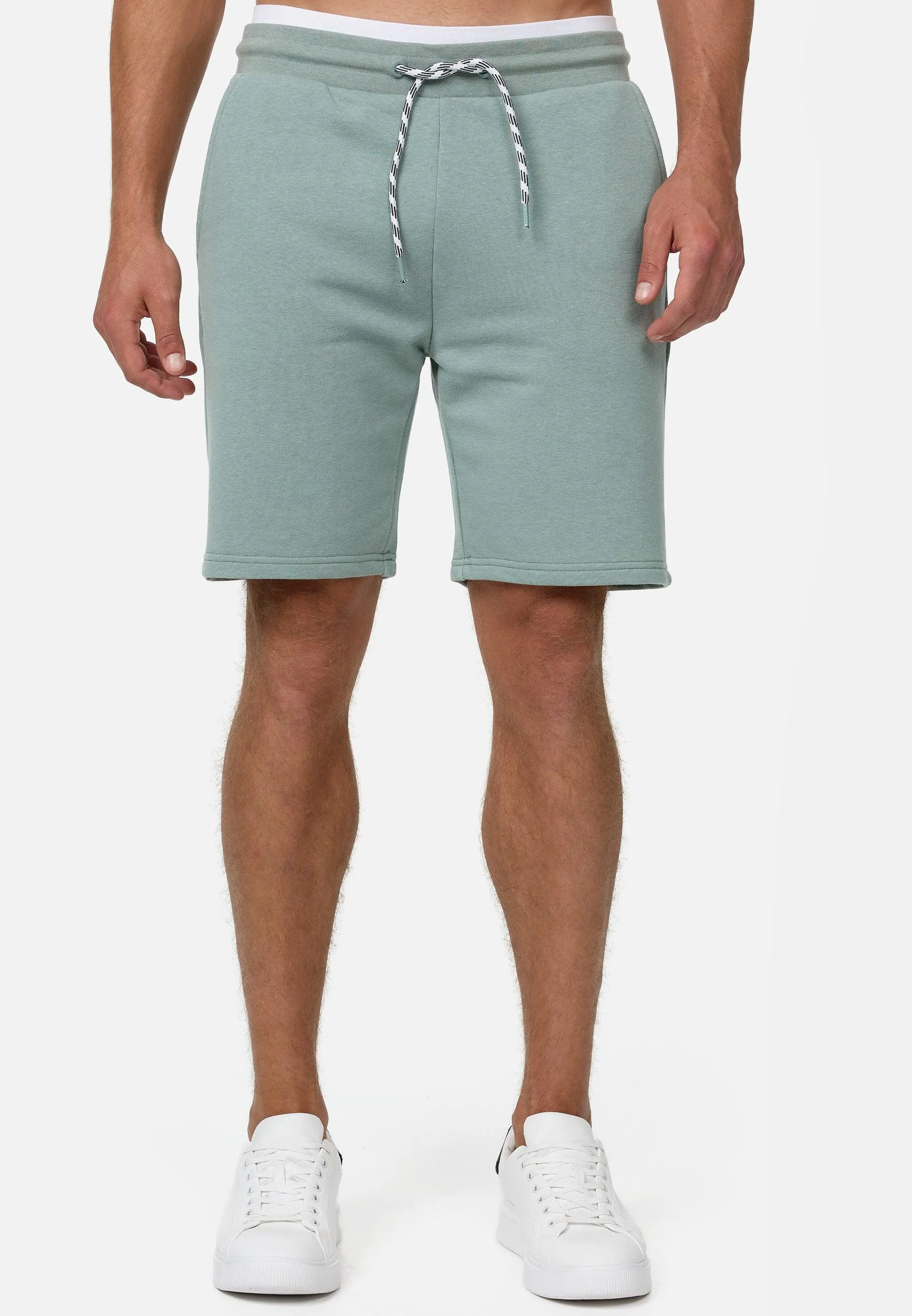Indicode Herren Yates Sweatshorts mit Kordelzug und 3 Taschen