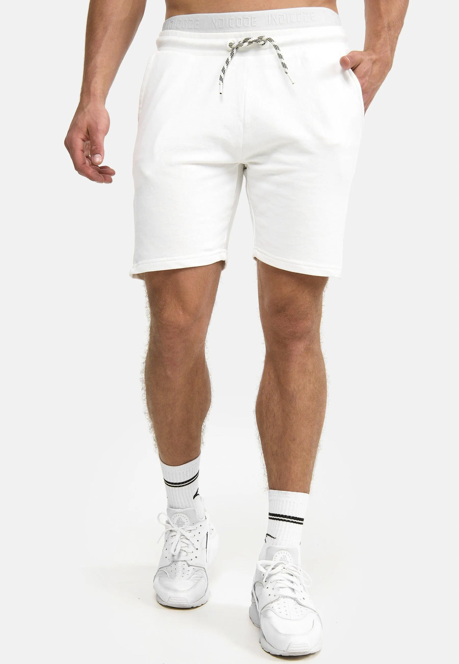 Indicode Herren Yates Sweatshorts mit Kordelzug und 3 Taschen