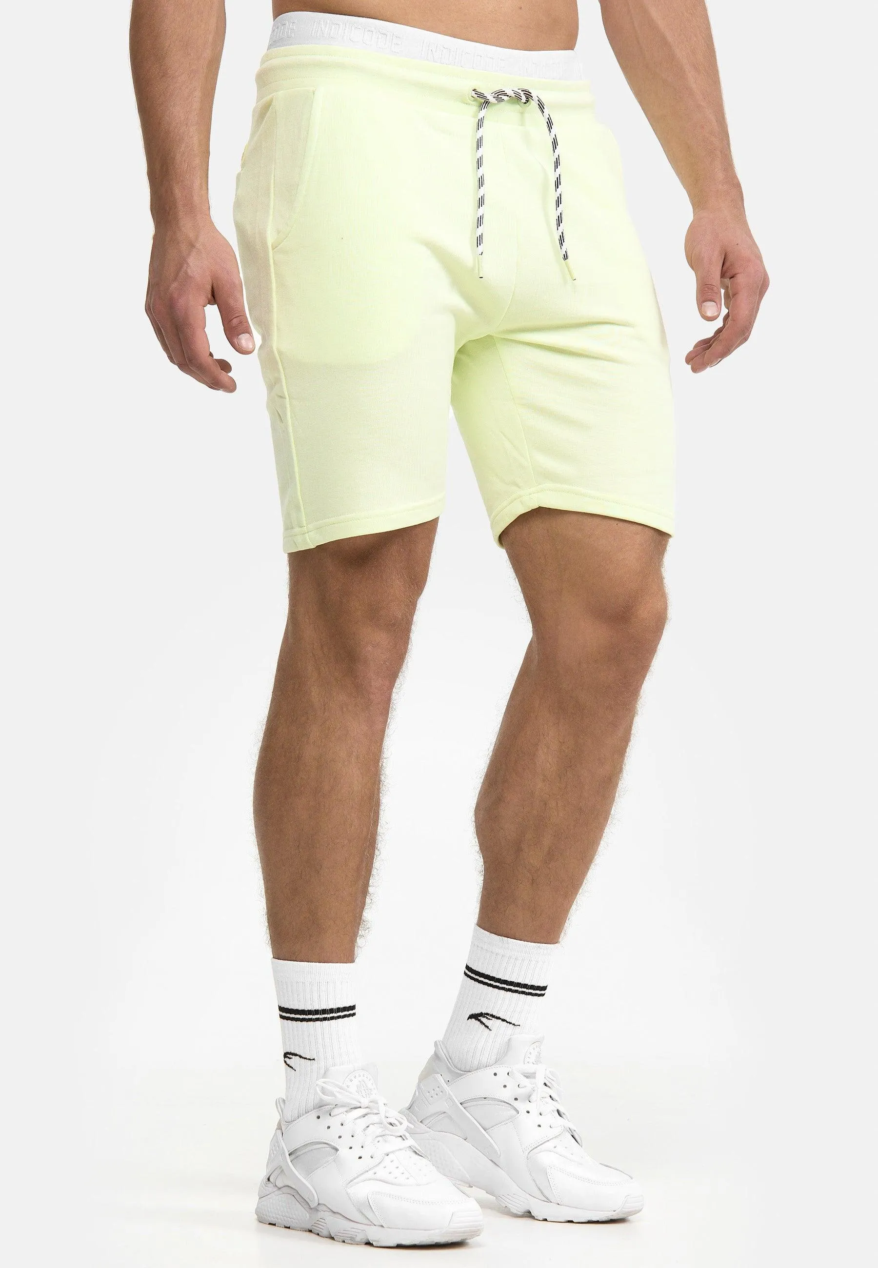 Indicode Herren Yates Sweatshorts mit Kordelzug und 3 Taschen
