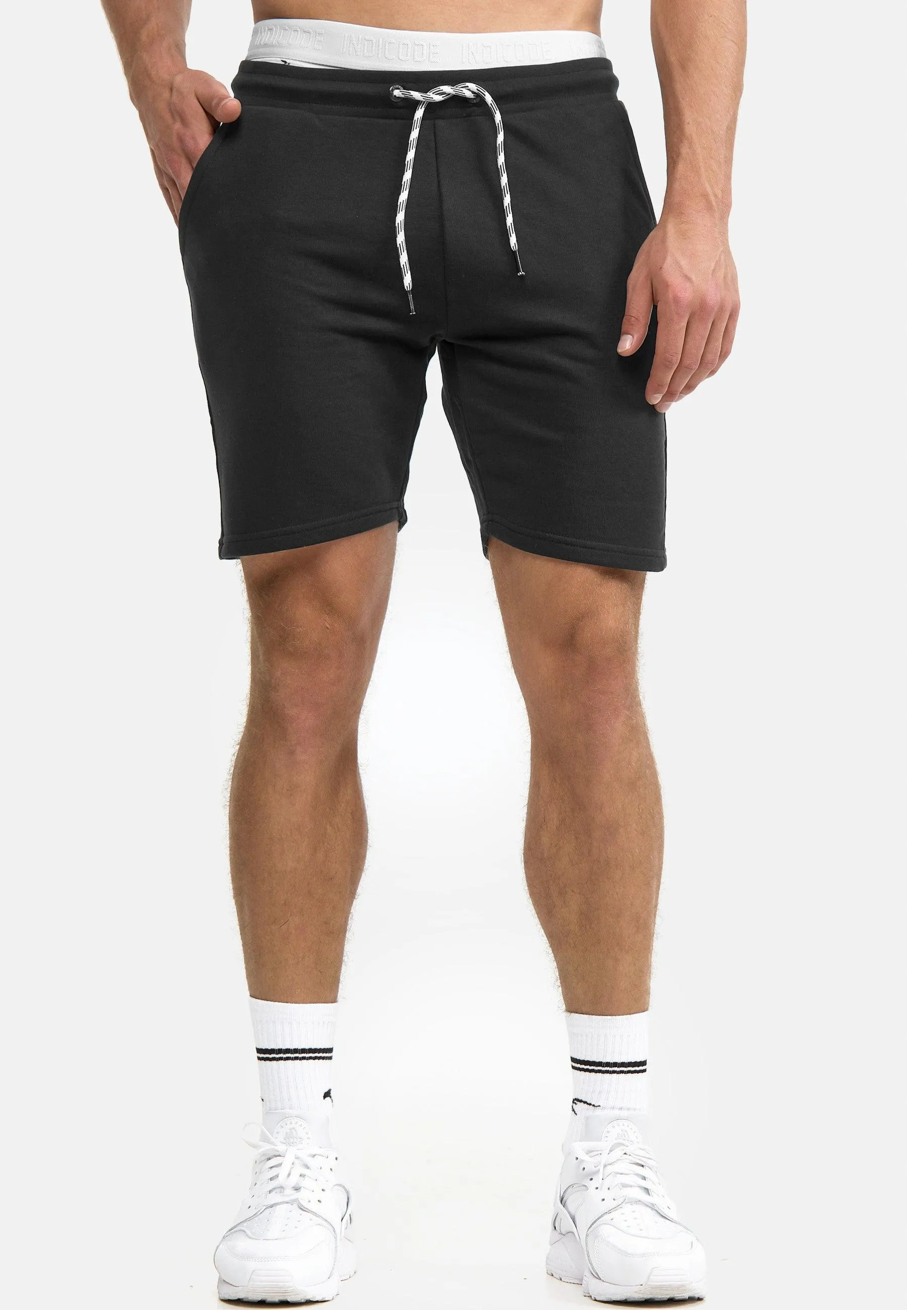 Indicode Herren Yates Sweatshorts mit Kordelzug und 3 Taschen