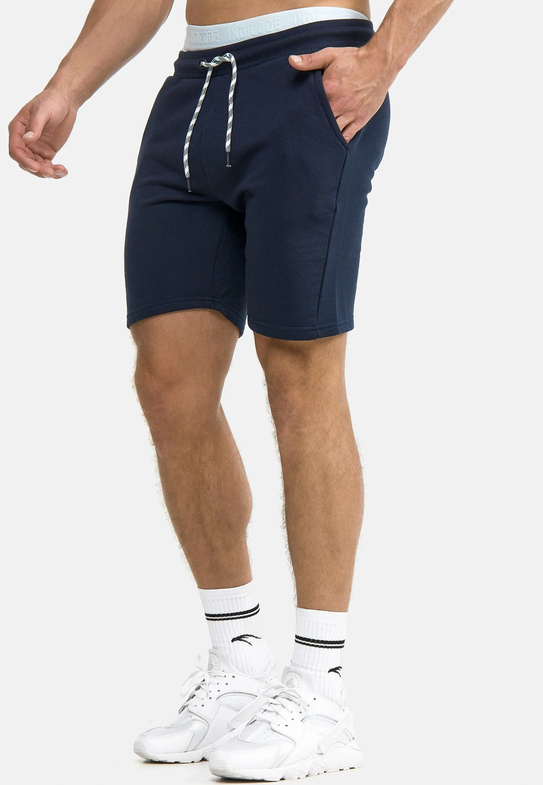 Indicode Herren Yates Sweatshorts mit Kordelzug und 3 Taschen