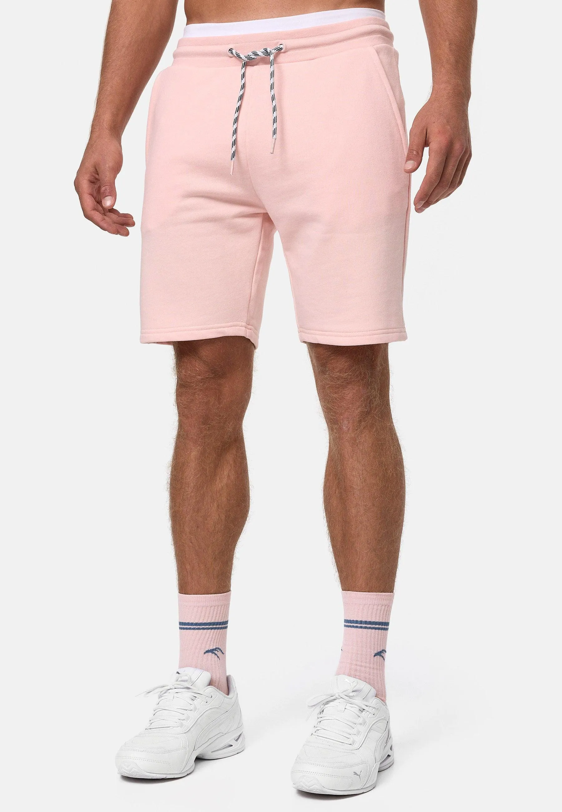 Indicode Herren Yates Sweatshorts mit Kordelzug und 3 Taschen