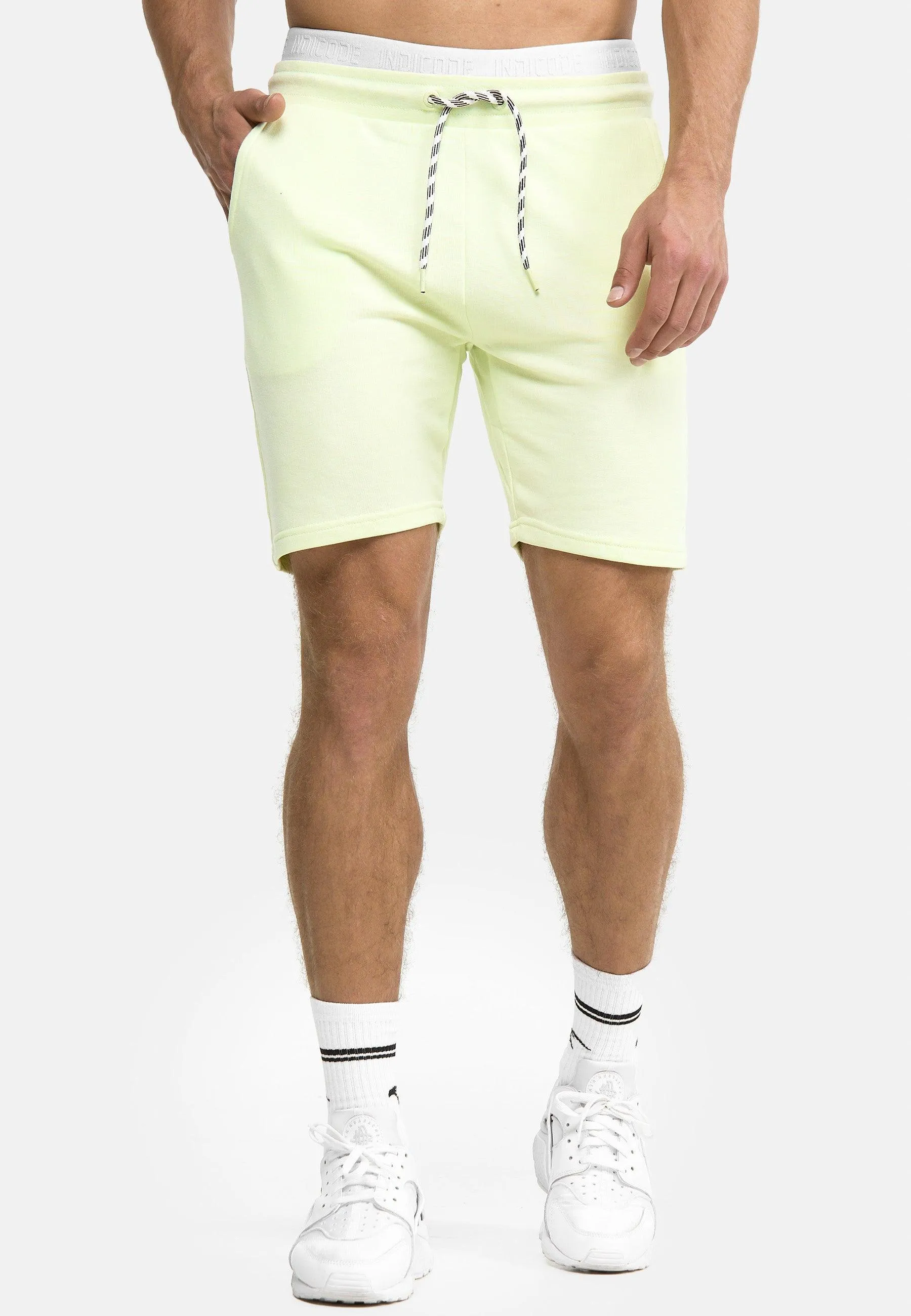 Indicode Herren Yates Sweatshorts mit Kordelzug und 3 Taschen