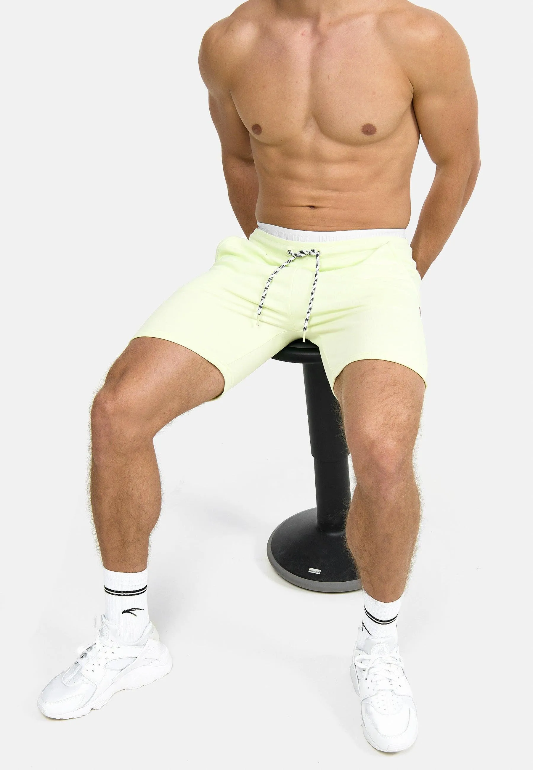Indicode Herren Yates Sweatshorts mit Kordelzug und 3 Taschen