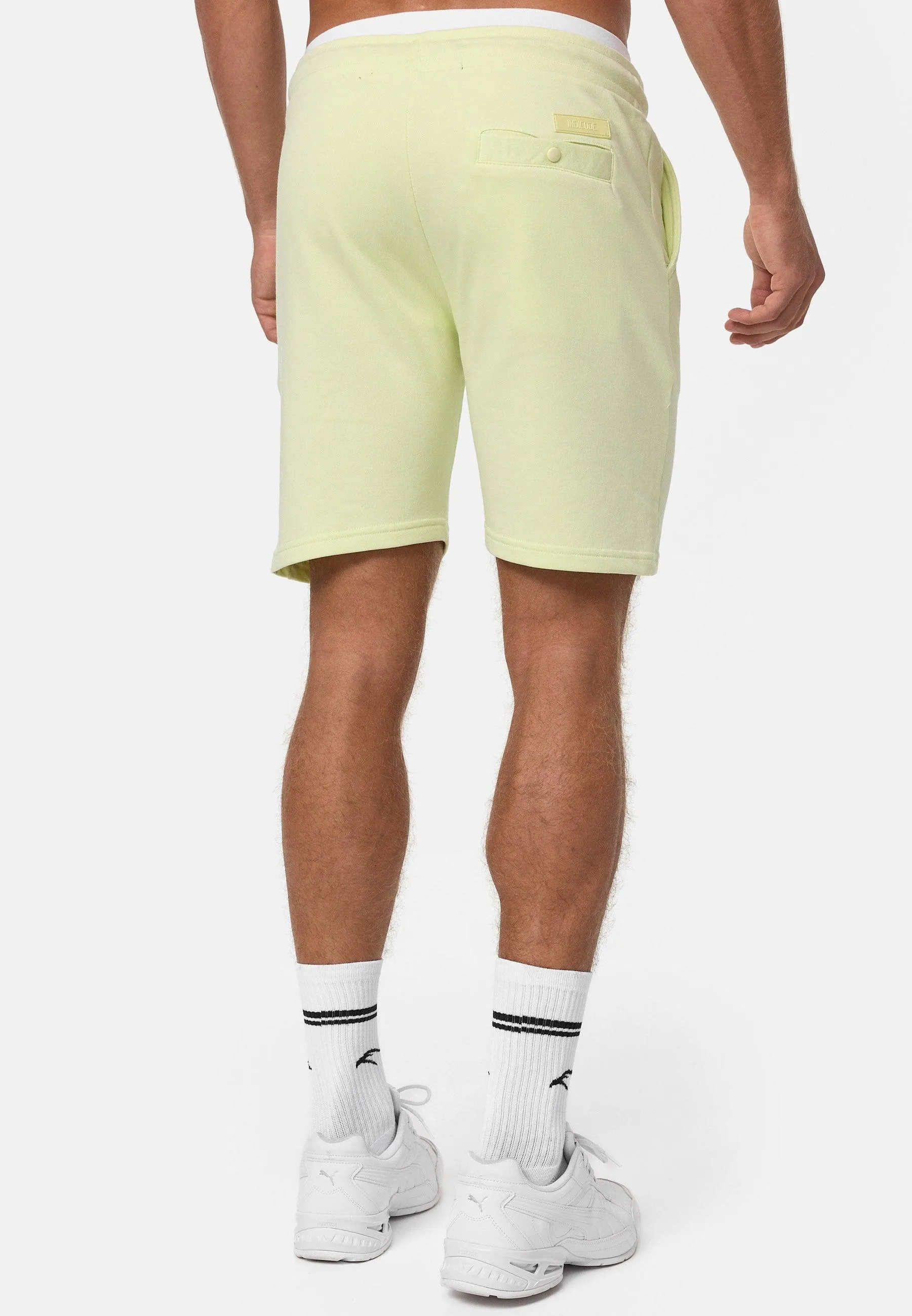 Indicode Herren Yates Sweatshorts mit Kordelzug und 3 Taschen