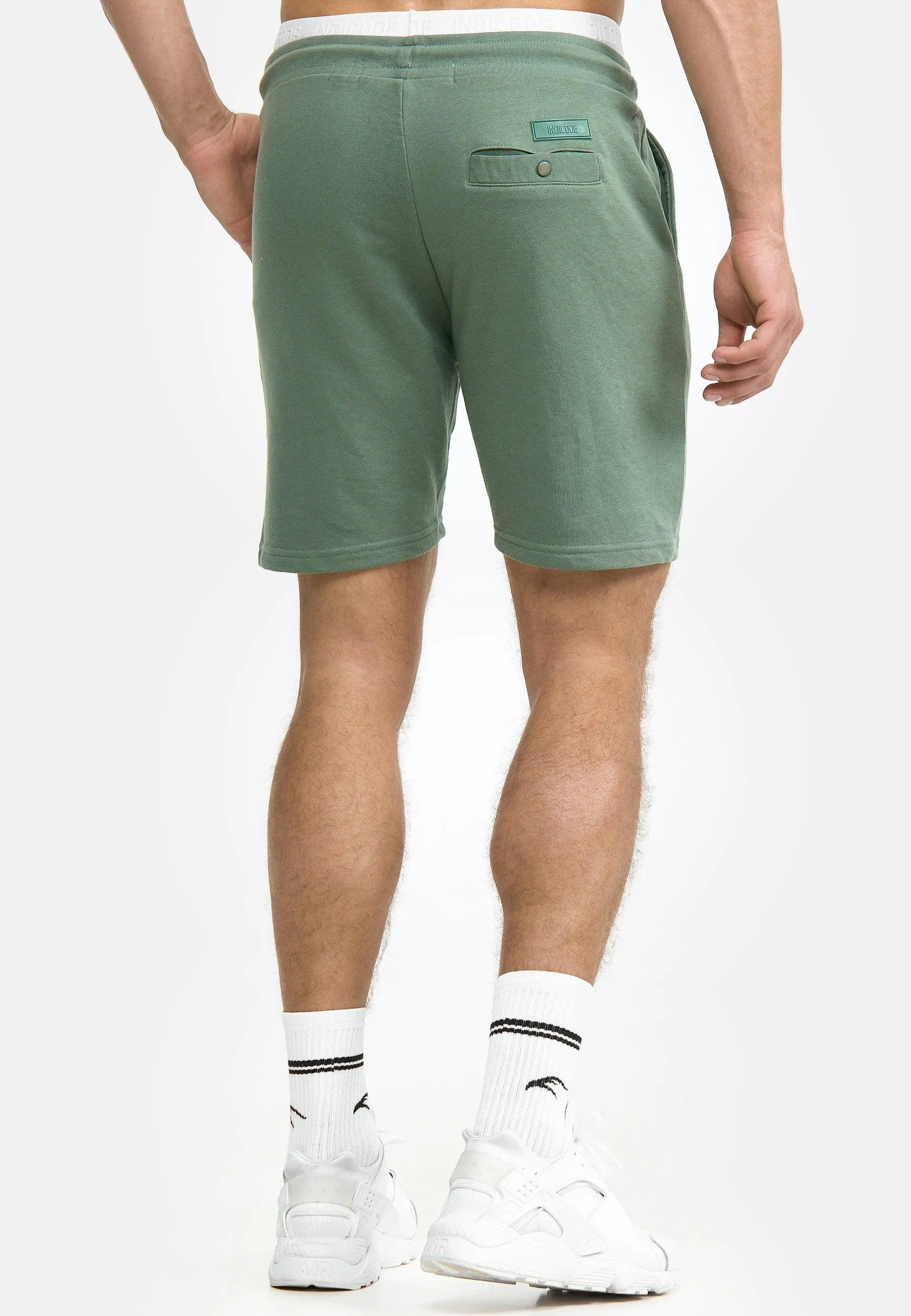 Indicode Herren Yates Sweatshorts mit Kordelzug und 3 Taschen
