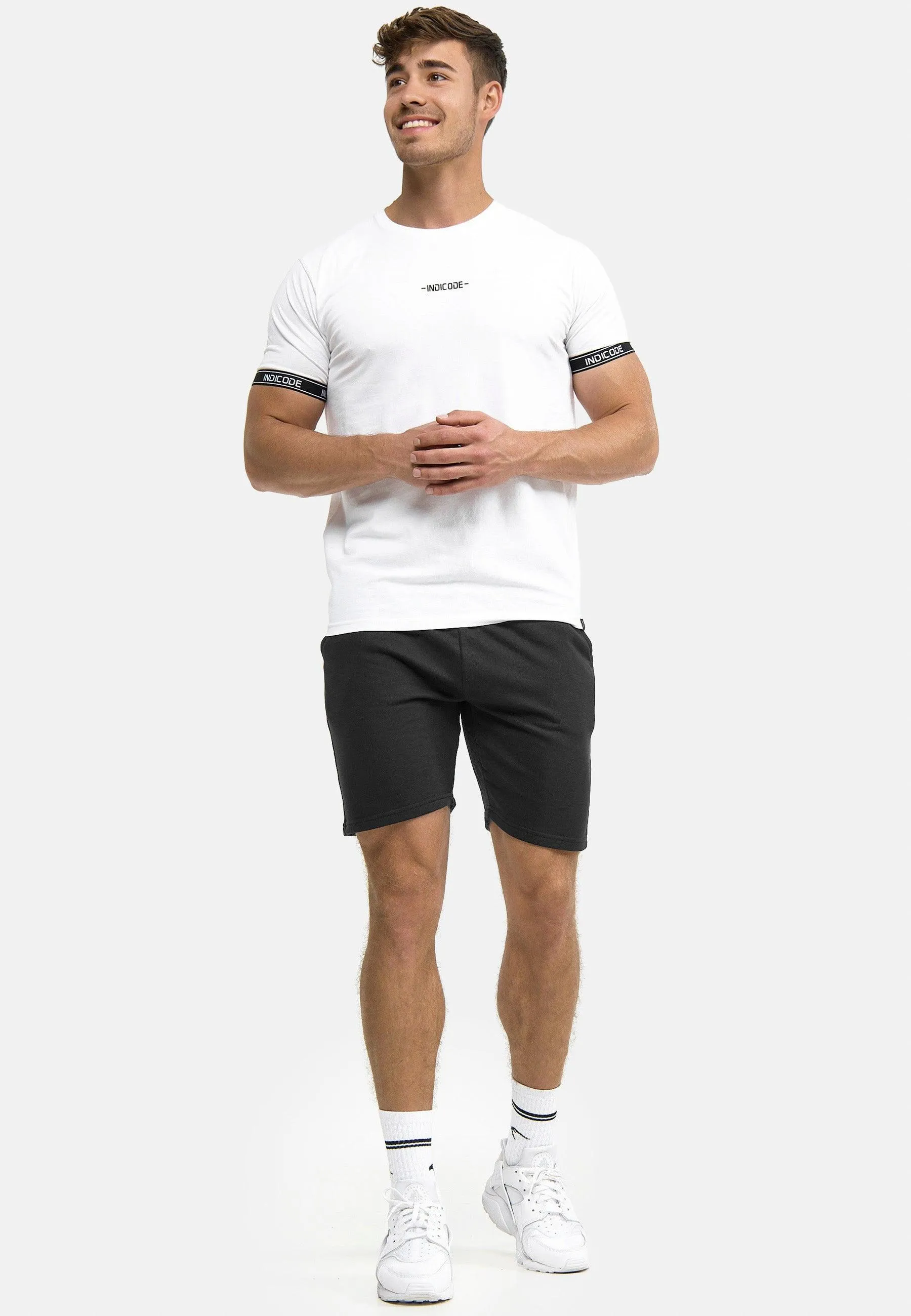 Indicode Herren Yates Sweatshorts mit Kordelzug und 3 Taschen