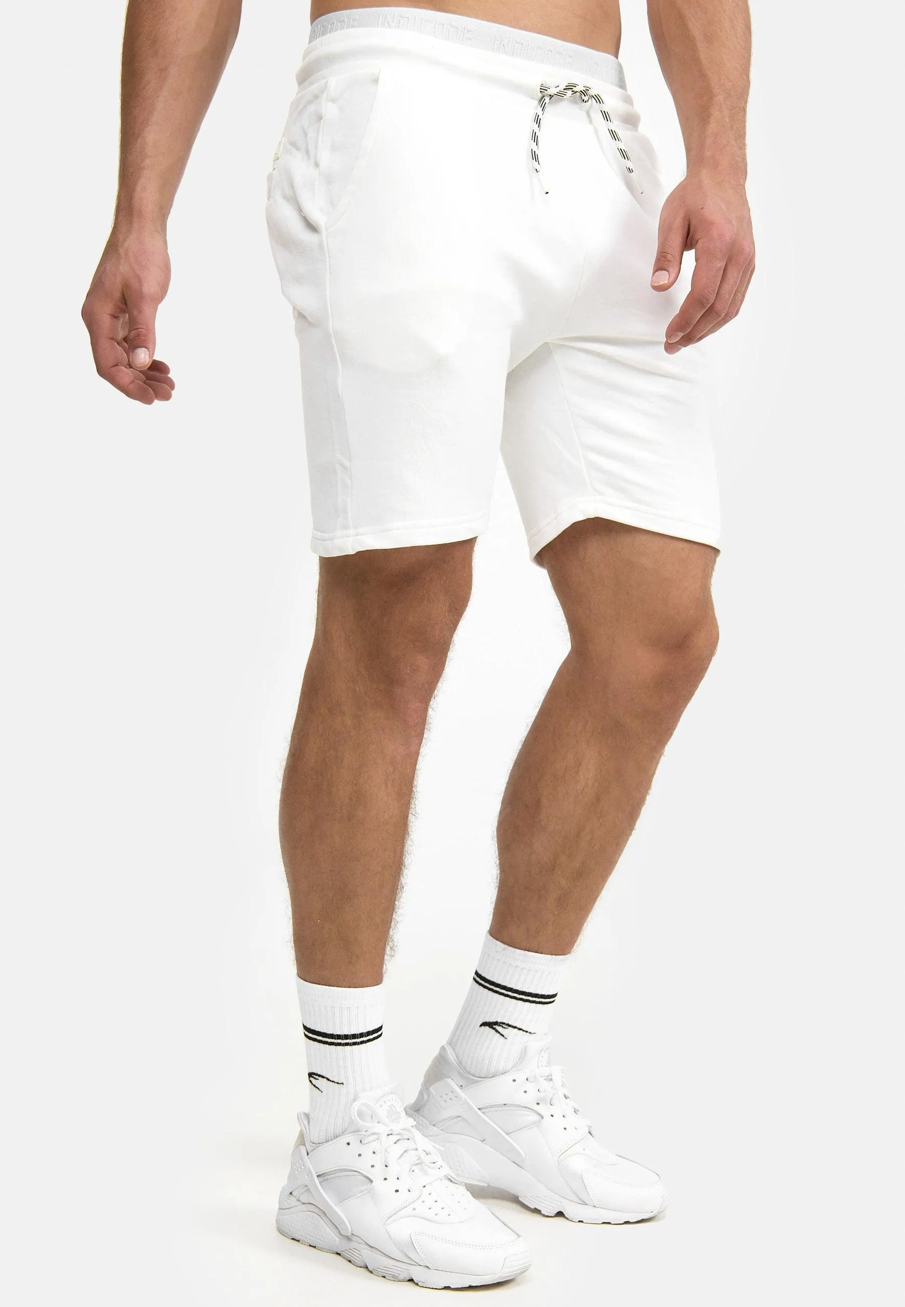 Indicode Herren Yates Sweatshorts mit Kordelzug und 3 Taschen