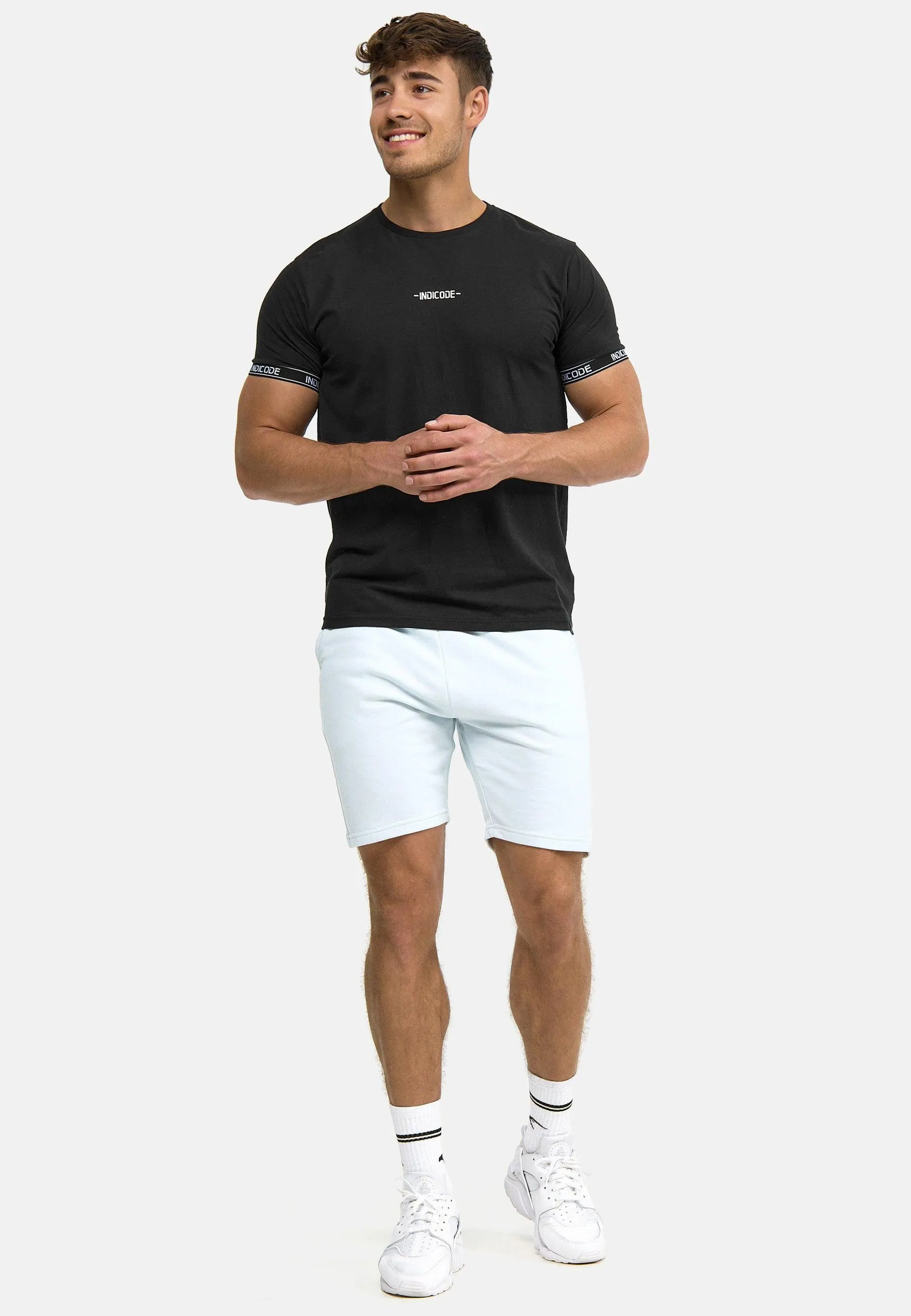 Indicode Herren Yates Sweatshorts mit Kordelzug und 3 Taschen