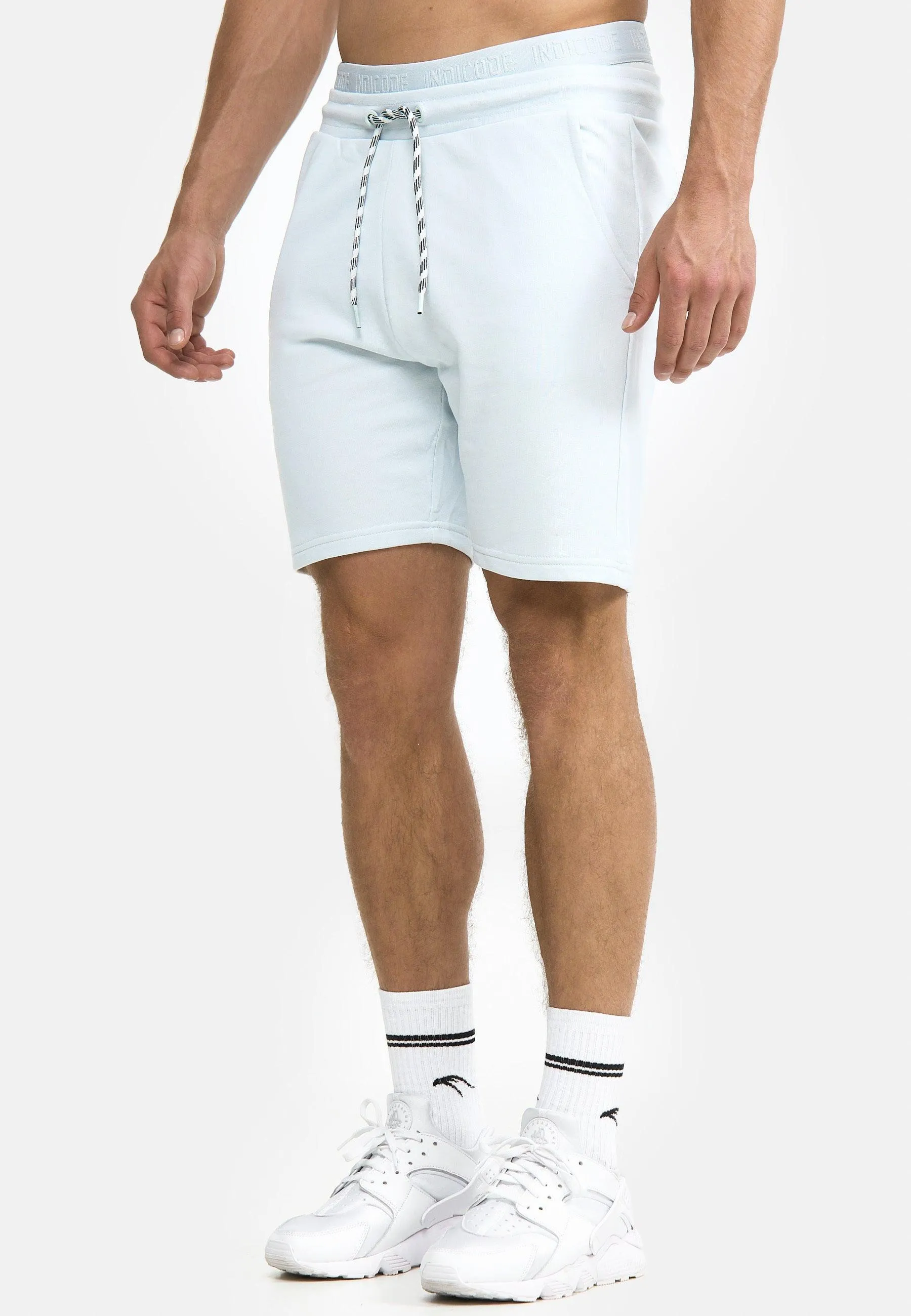 Indicode Herren Yates Sweatshorts mit Kordelzug und 3 Taschen