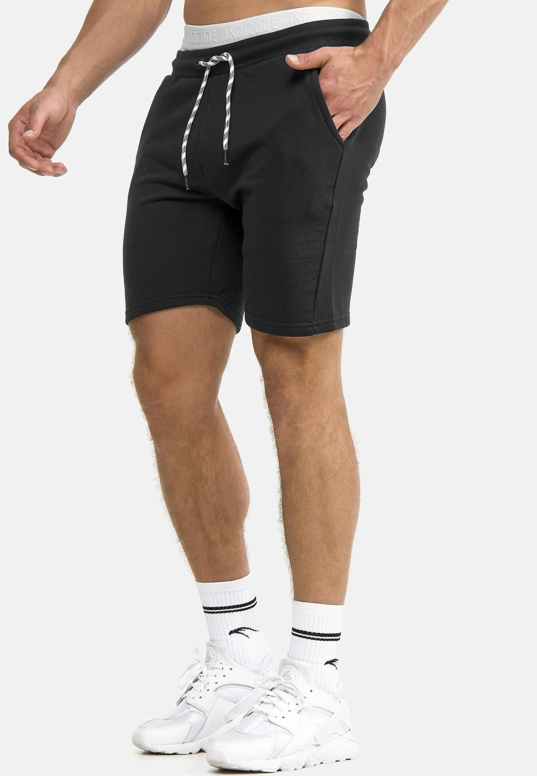 Indicode Herren Yates Sweatshorts mit Kordelzug und 3 Taschen