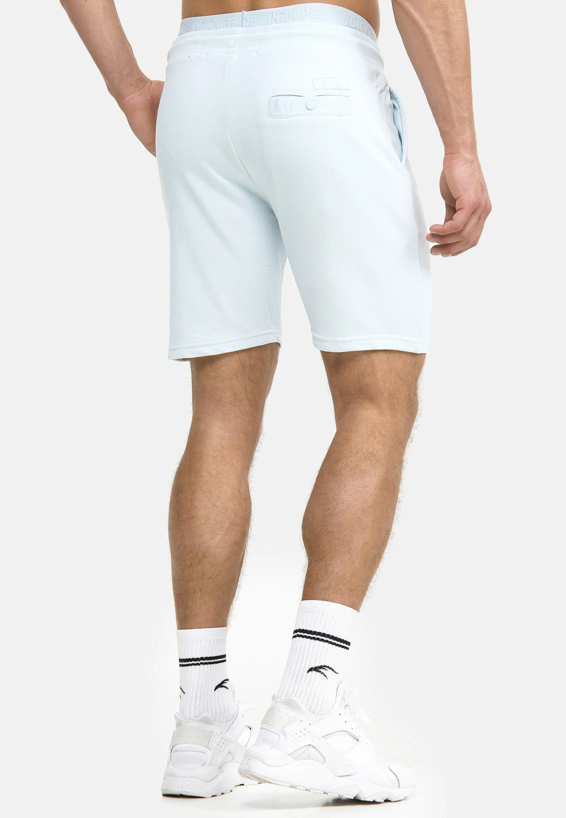 Indicode Herren Yates Sweatshorts mit Kordelzug und 3 Taschen