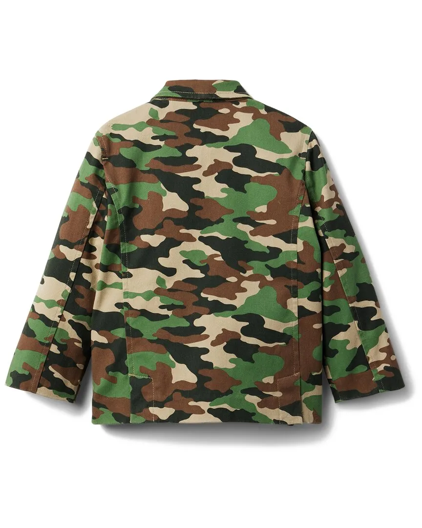 Janie and Jack Camo Stretch Twill Blazer
