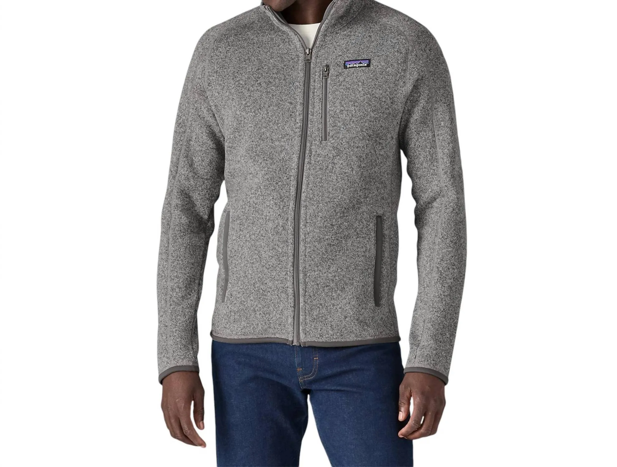 Men's Better Sweater Jacket In Stonewash