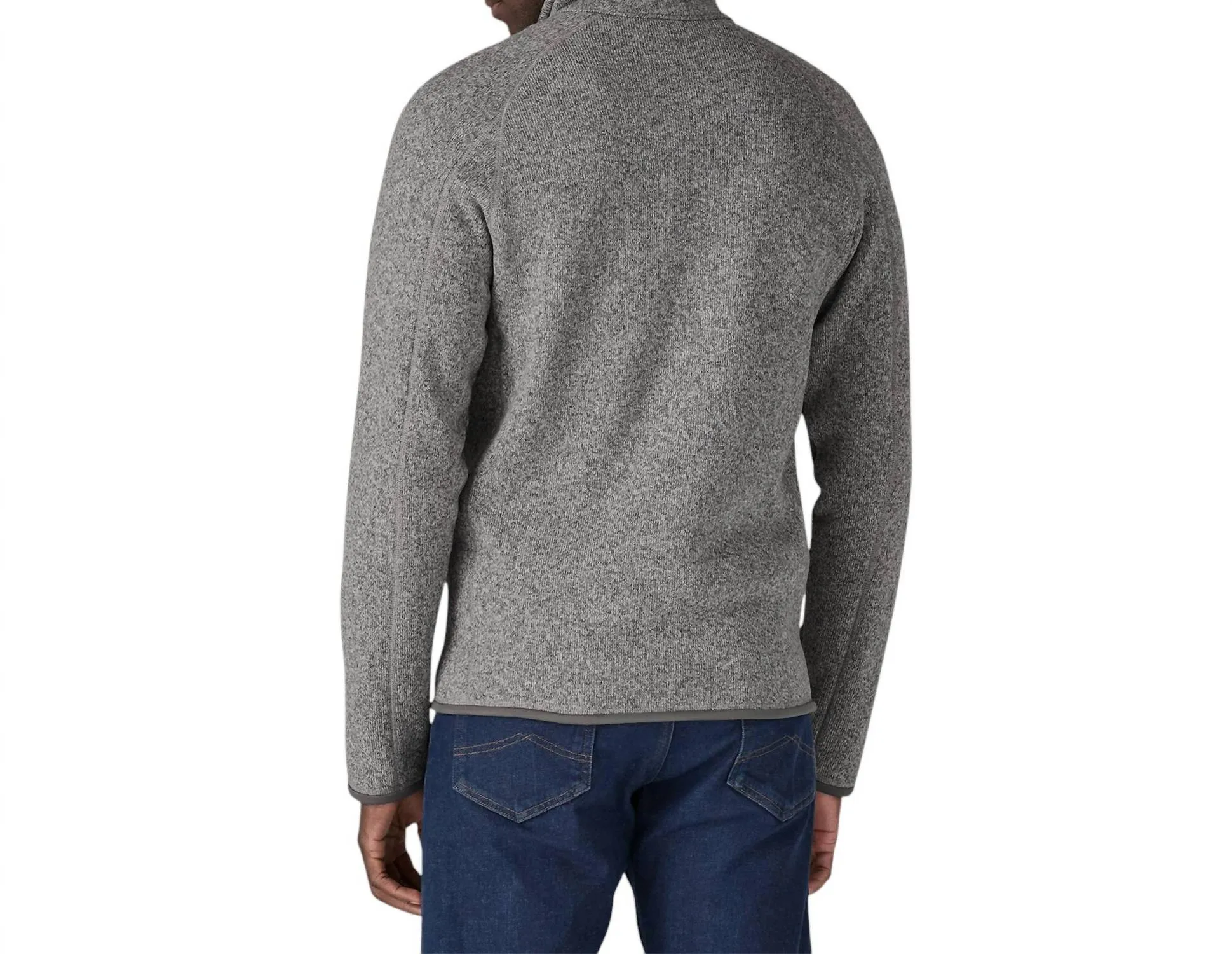 Men's Better Sweater Jacket In Stonewash