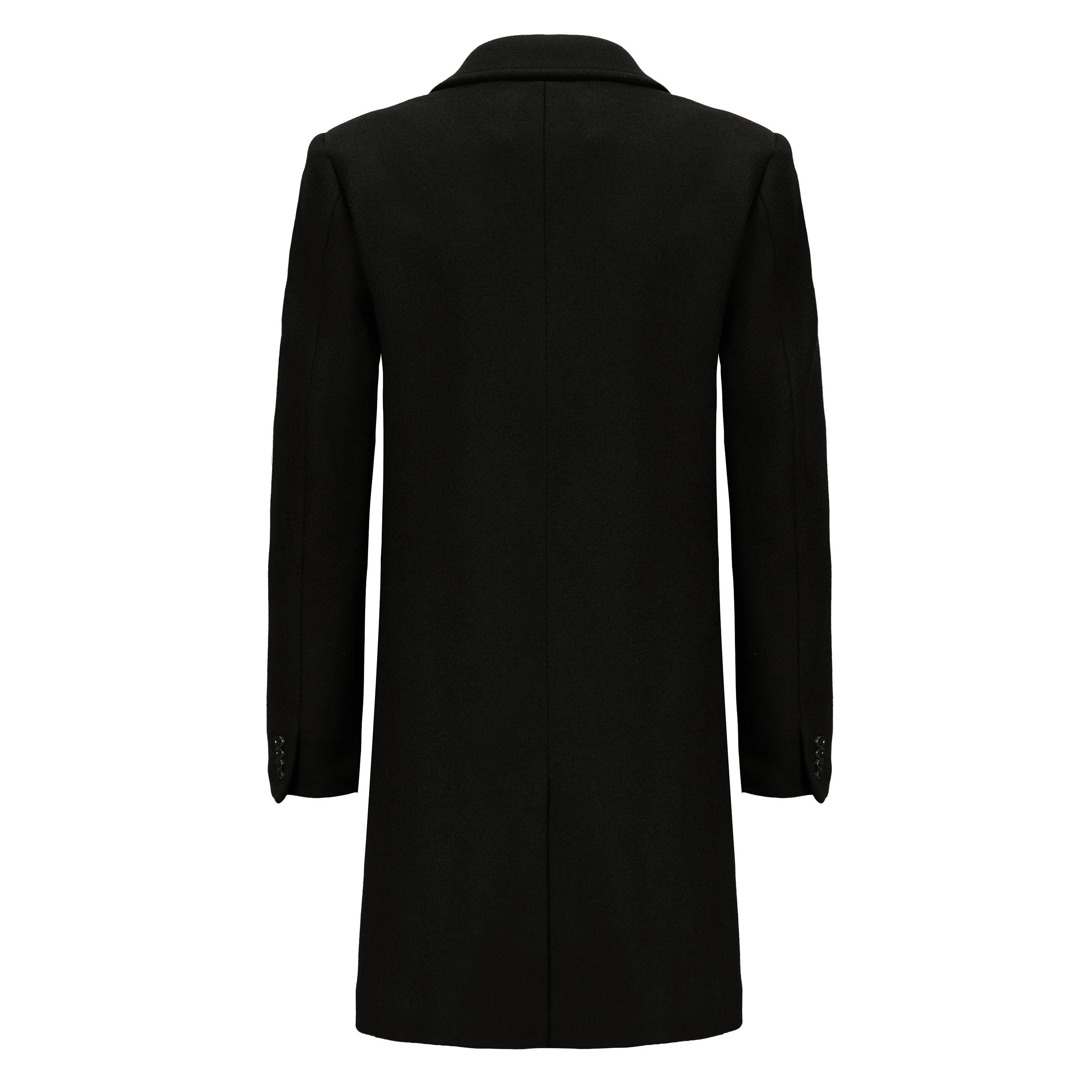 Men's Single  Breasted Wool Blend Coats