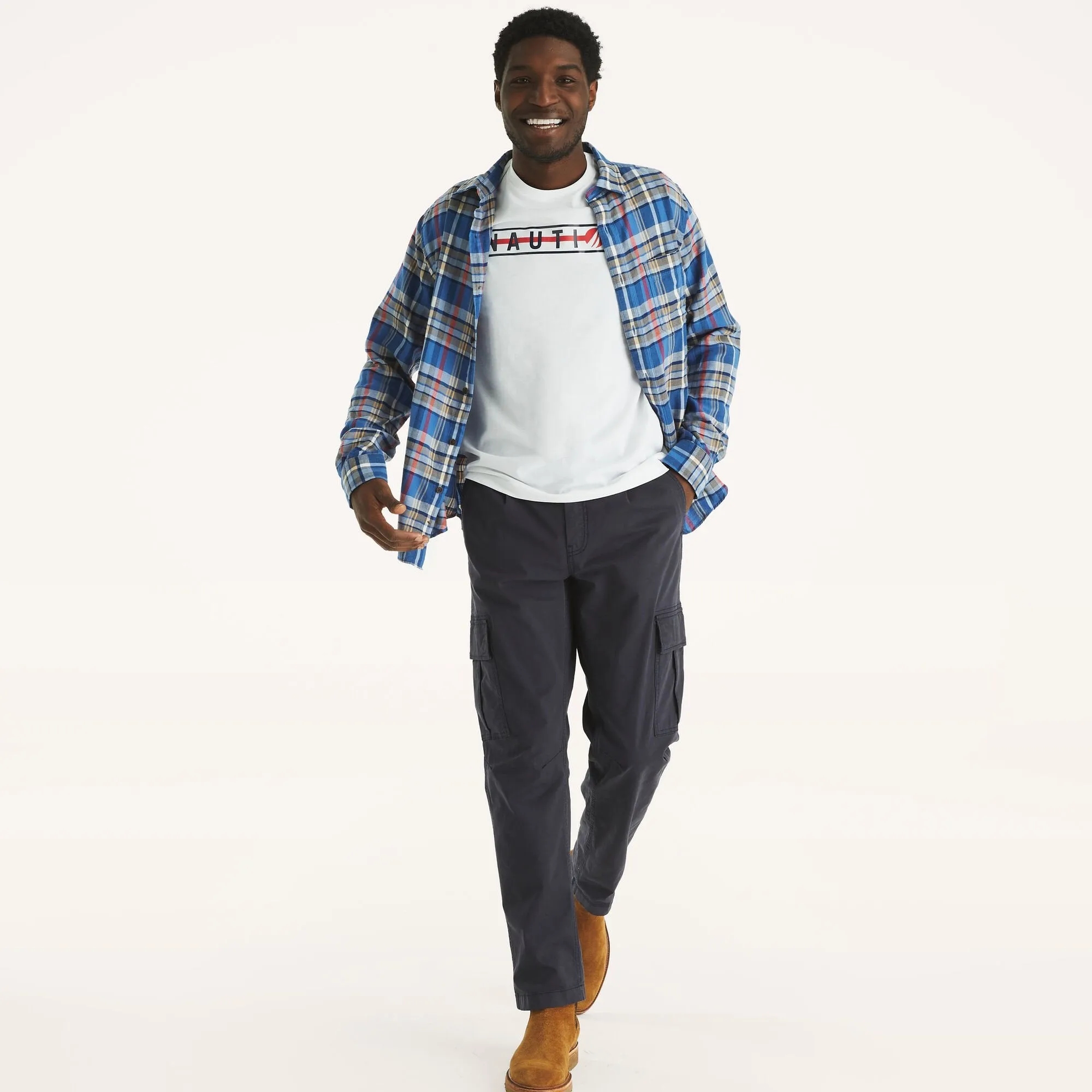 Nautica Mens Deep Sea Racing Graphic T-Shirt