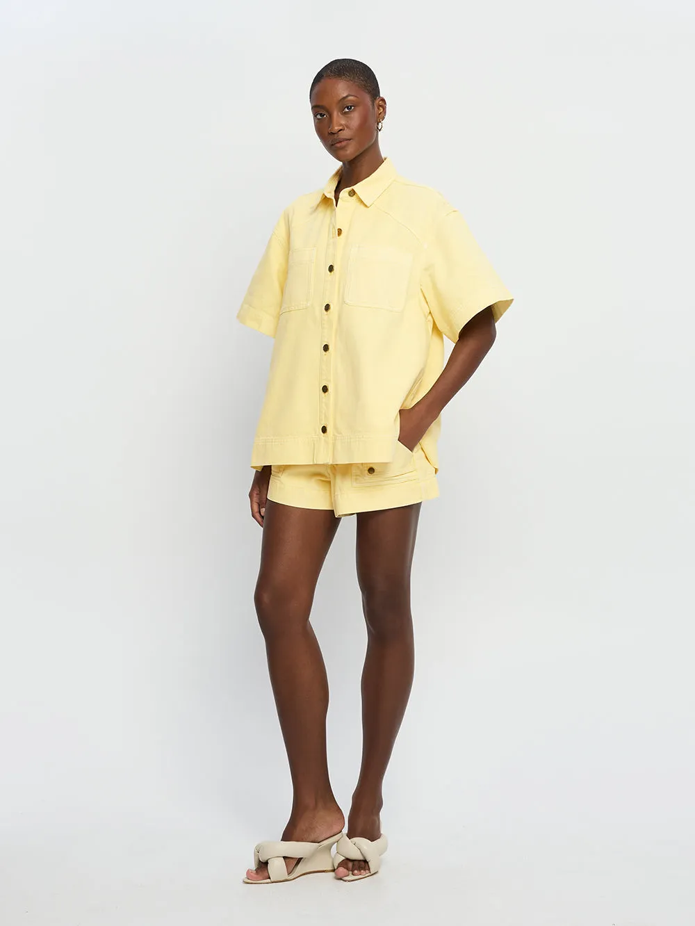 Paloma Denim Shirt - Butter