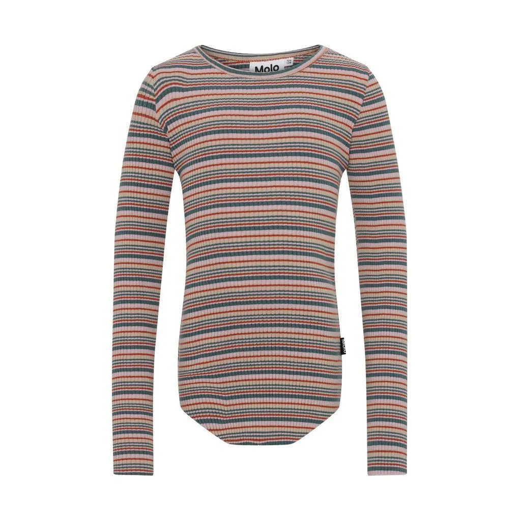 Pink Striped Longsleeve T-shirts