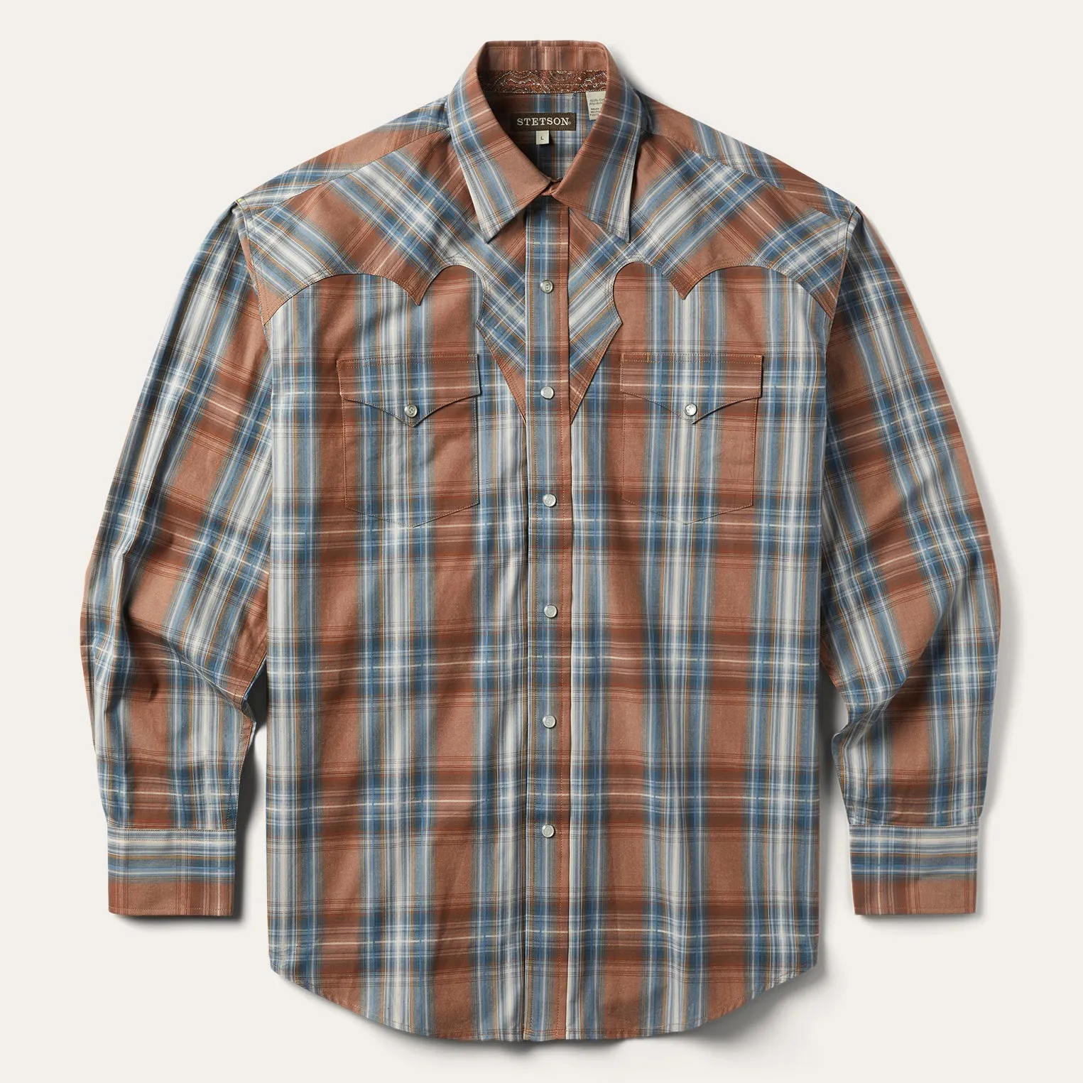 Rustic Plaid Western Shirt -STETSON