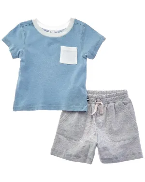 Splendid 2pc Retro Pocket T-Shirt & Short Set