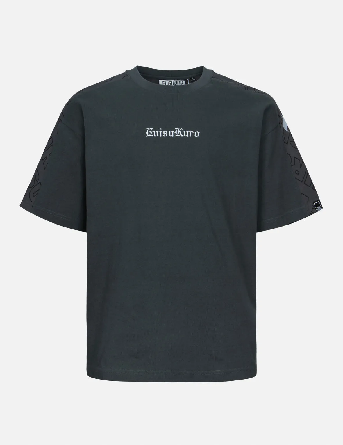 SPRING/ SUMMER COLLECTION 2025 Allover EVISUKURO Print and Embroidery Loose Fit T-Shirt