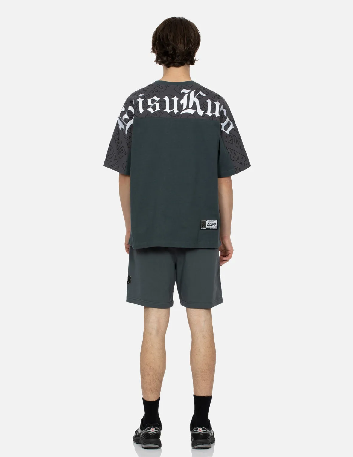 SPRING/ SUMMER COLLECTION 2025 Allover EVISUKURO Print and Embroidery Loose Fit T-Shirt