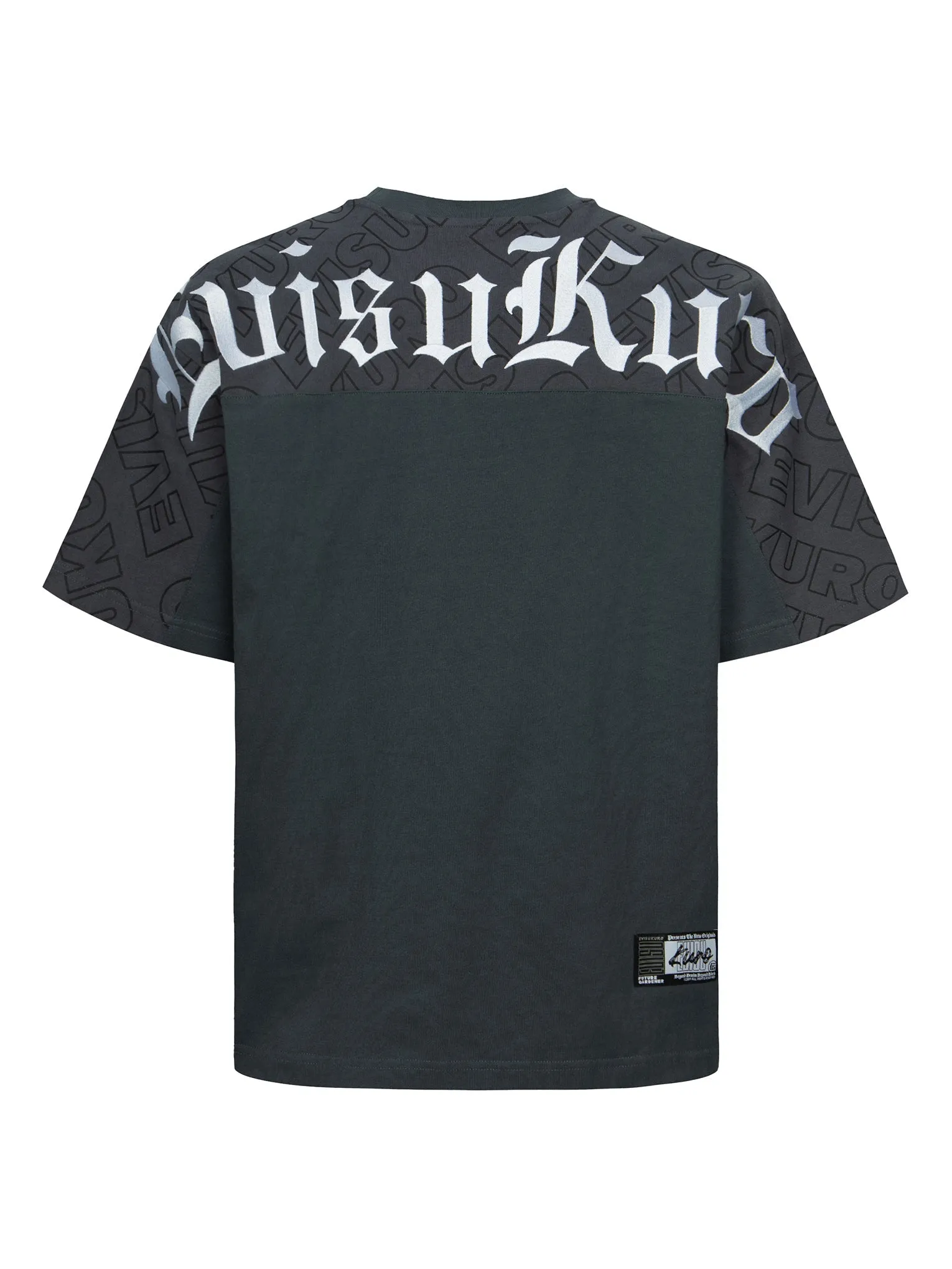 SPRING/ SUMMER COLLECTION 2025 Allover EVISUKURO Print and Embroidery Loose Fit T-Shirt