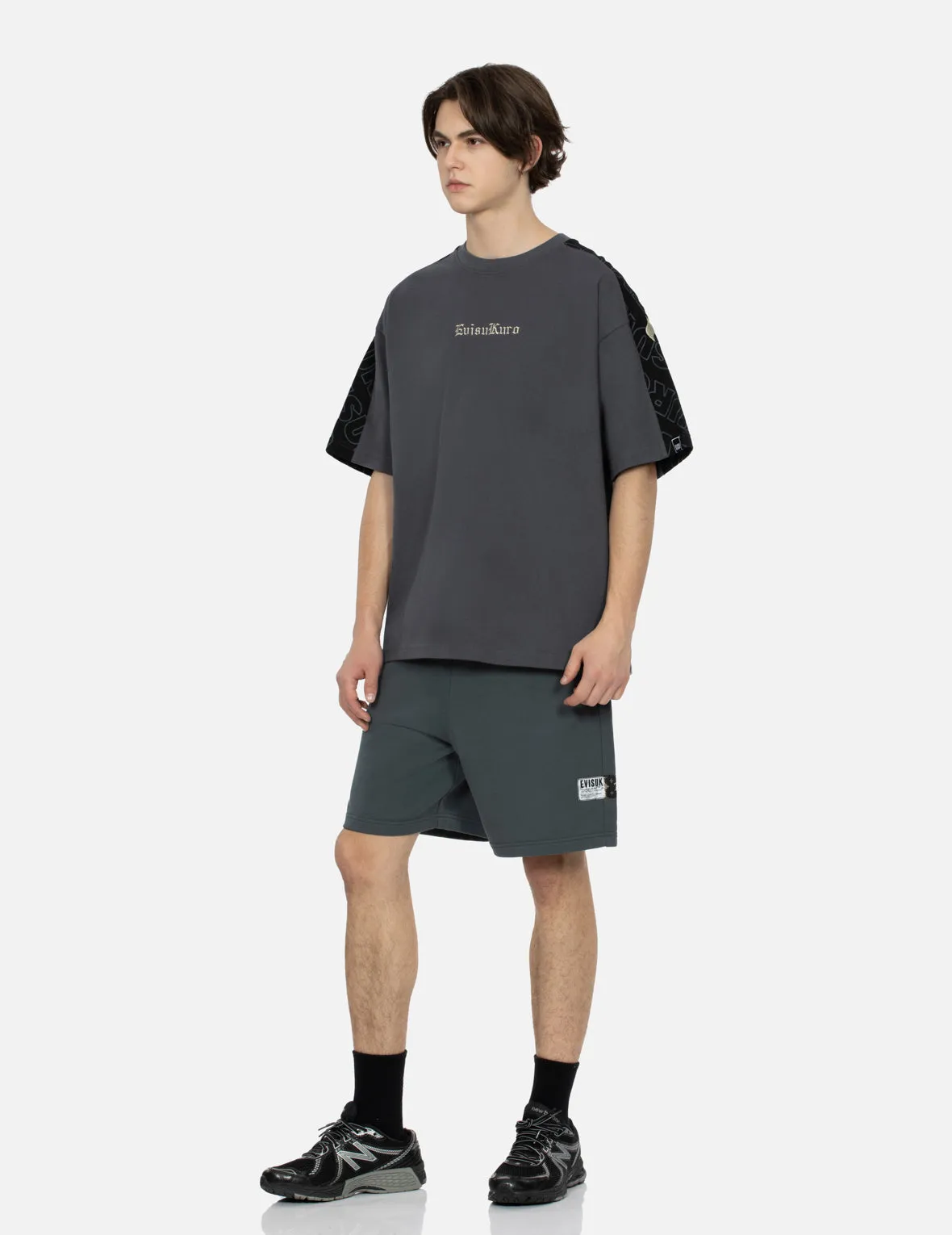 SPRING/ SUMMER COLLECTION 2025 Allover EVISUKURO Print and Embroidery Loose Fit T-Shirt