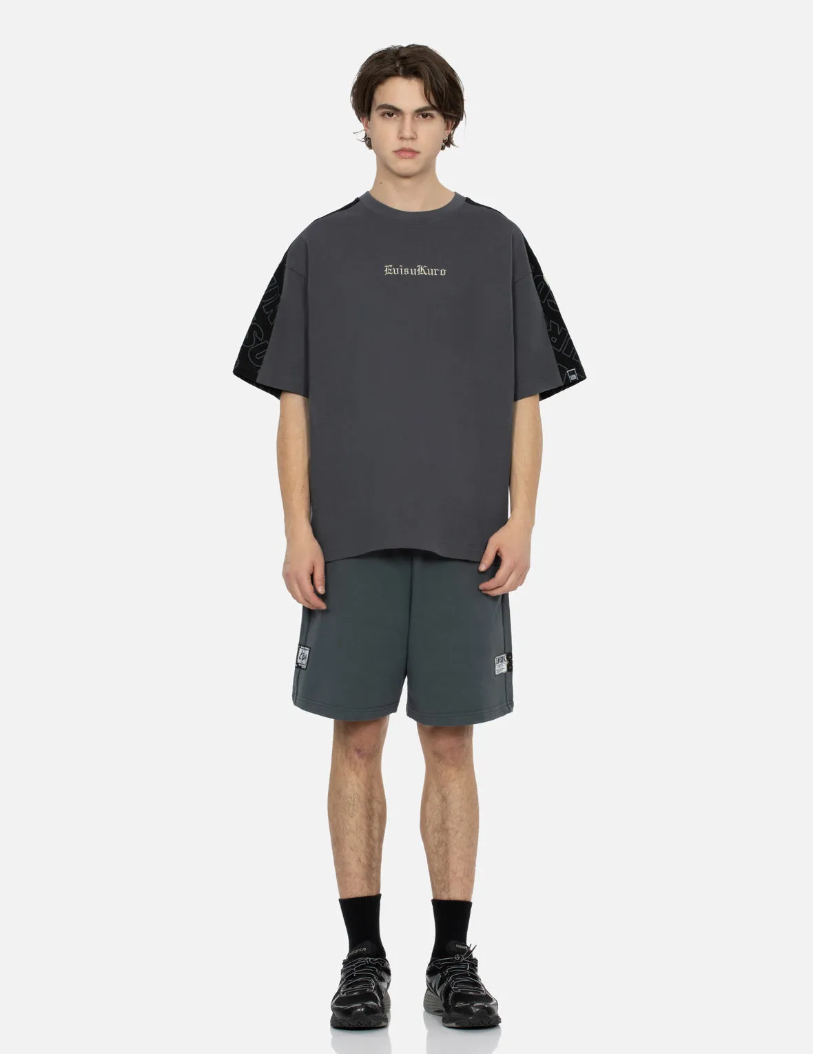 SPRING/ SUMMER COLLECTION 2025 Allover EVISUKURO Print and Embroidery Loose Fit T-Shirt