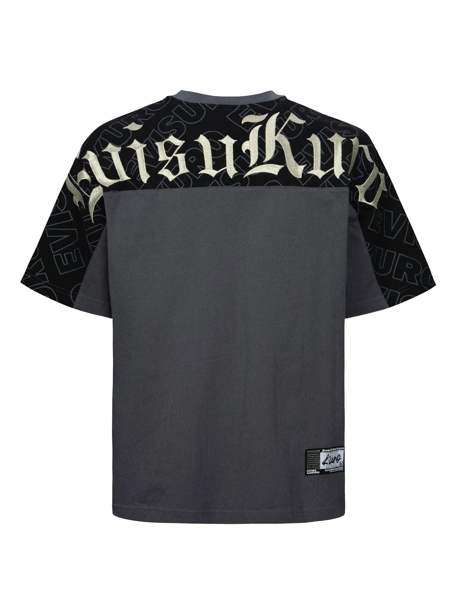 SPRING/ SUMMER COLLECTION 2025 Allover EVISUKURO Print and Embroidery Loose Fit T-Shirt