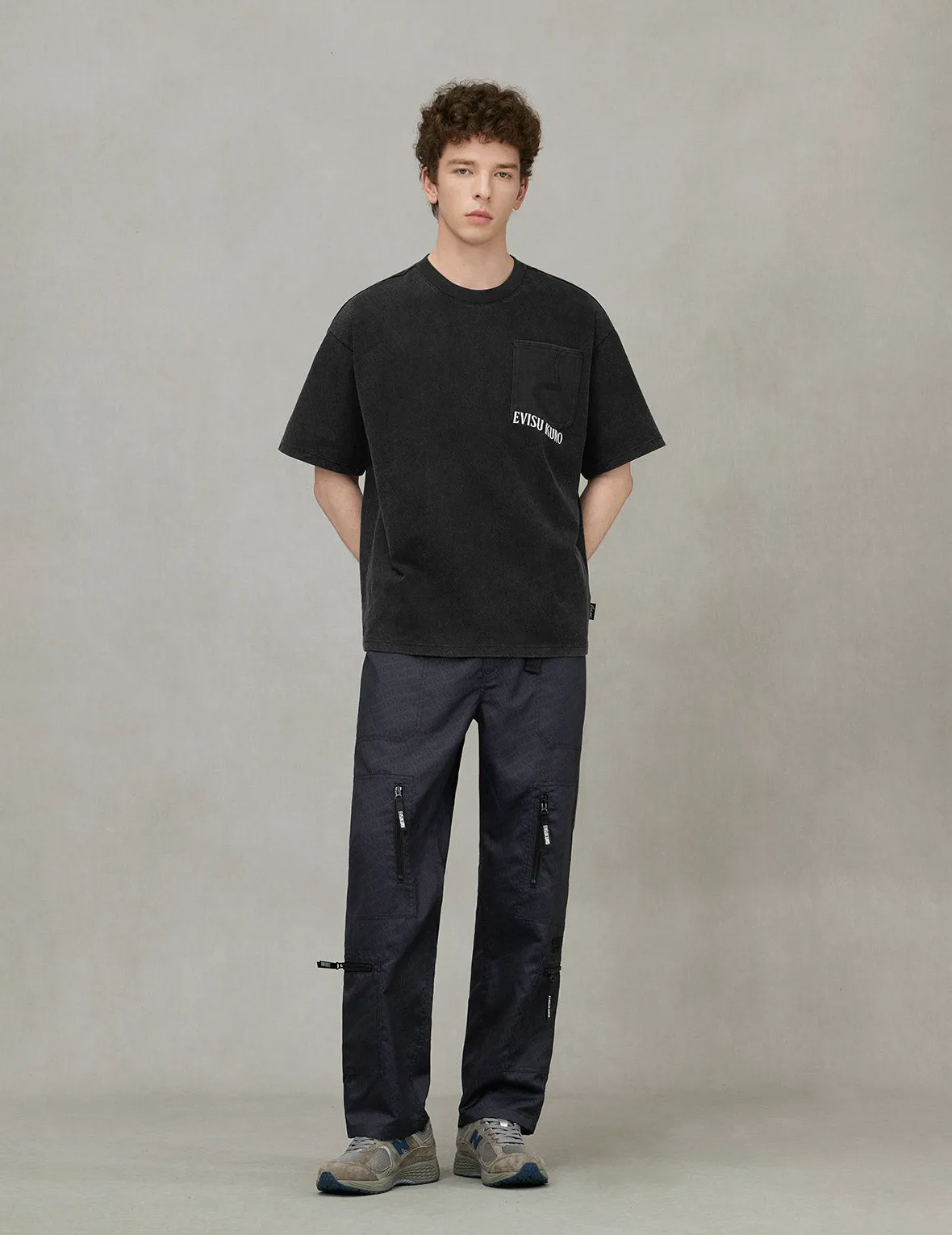 SPRING/ SUMMER COLLECTION 2025 Allover Logo Print Loose Fit T-shirt