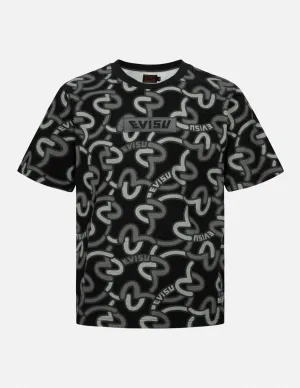 SPRING/ SUMMER COLLECTION 2025 Allover Overlapping Seagull Print Regular Fit T-Shirt