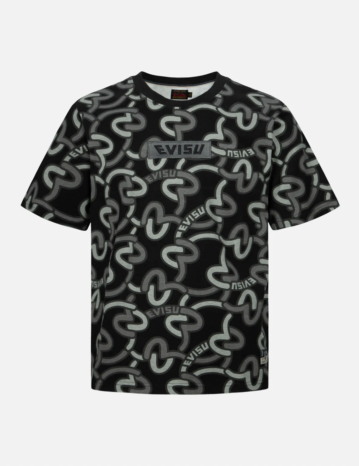 SPRING/ SUMMER COLLECTION 2025 Allover Overlapping Seagull Print Regular Fit T-Shirt
