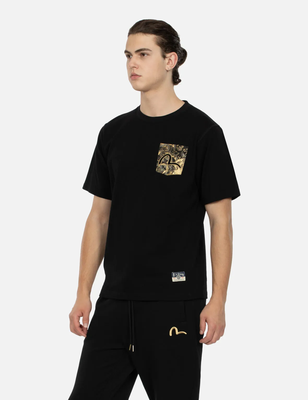 SPRING/ SUMMER COLLECTION 2025 Auspicious Cloud Embroidery Regular Fit T-shirt