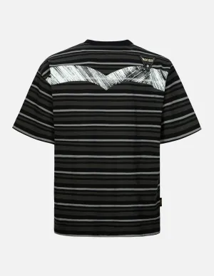 SPRING/ SUMMER COLLECTION 2025 Badges and Brushstroke Daicock Print Loose Fit T-shirt