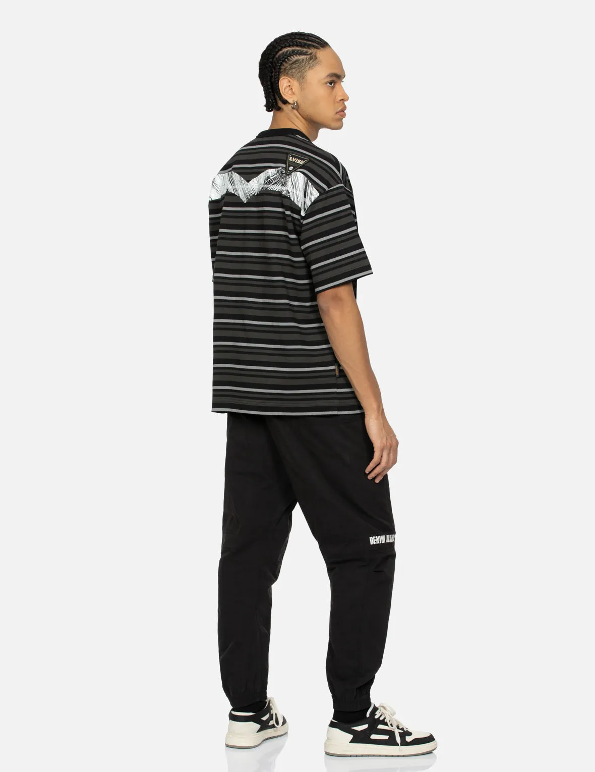 SPRING/ SUMMER COLLECTION 2025 Badges and Brushstroke Daicock Print Loose Fit T-shirt