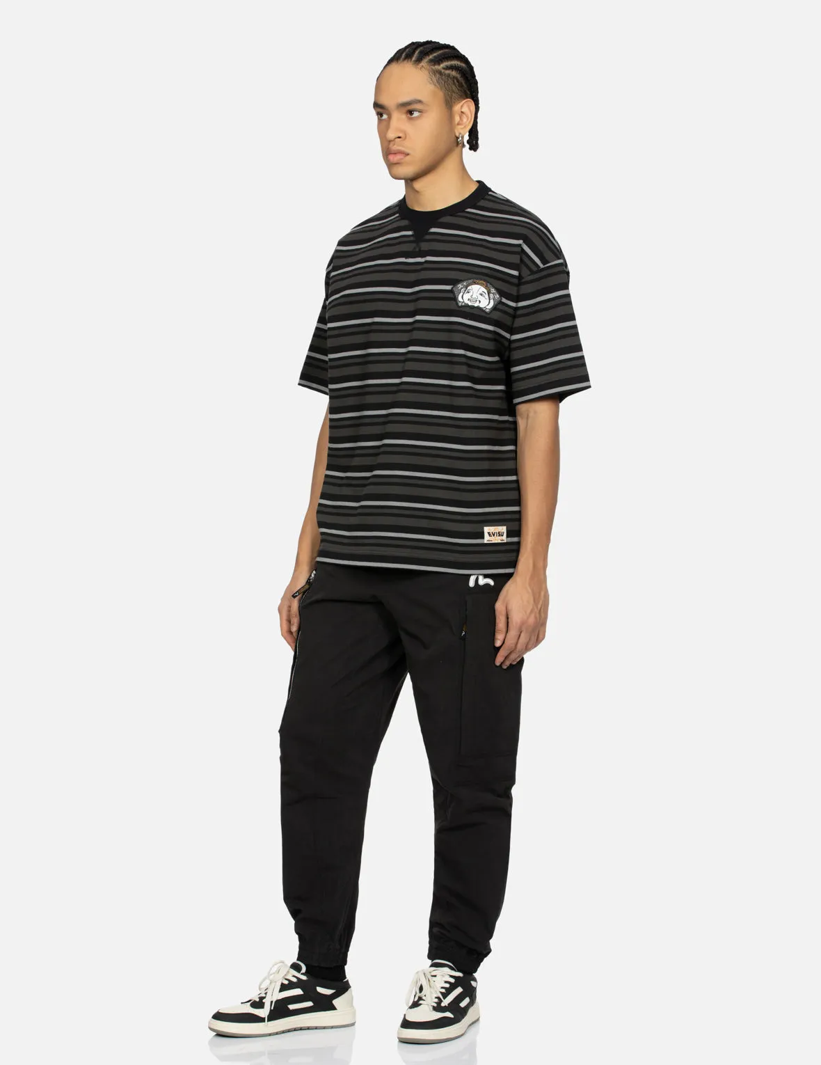 SPRING/ SUMMER COLLECTION 2025 Badges and Brushstroke Daicock Print Loose Fit T-shirt