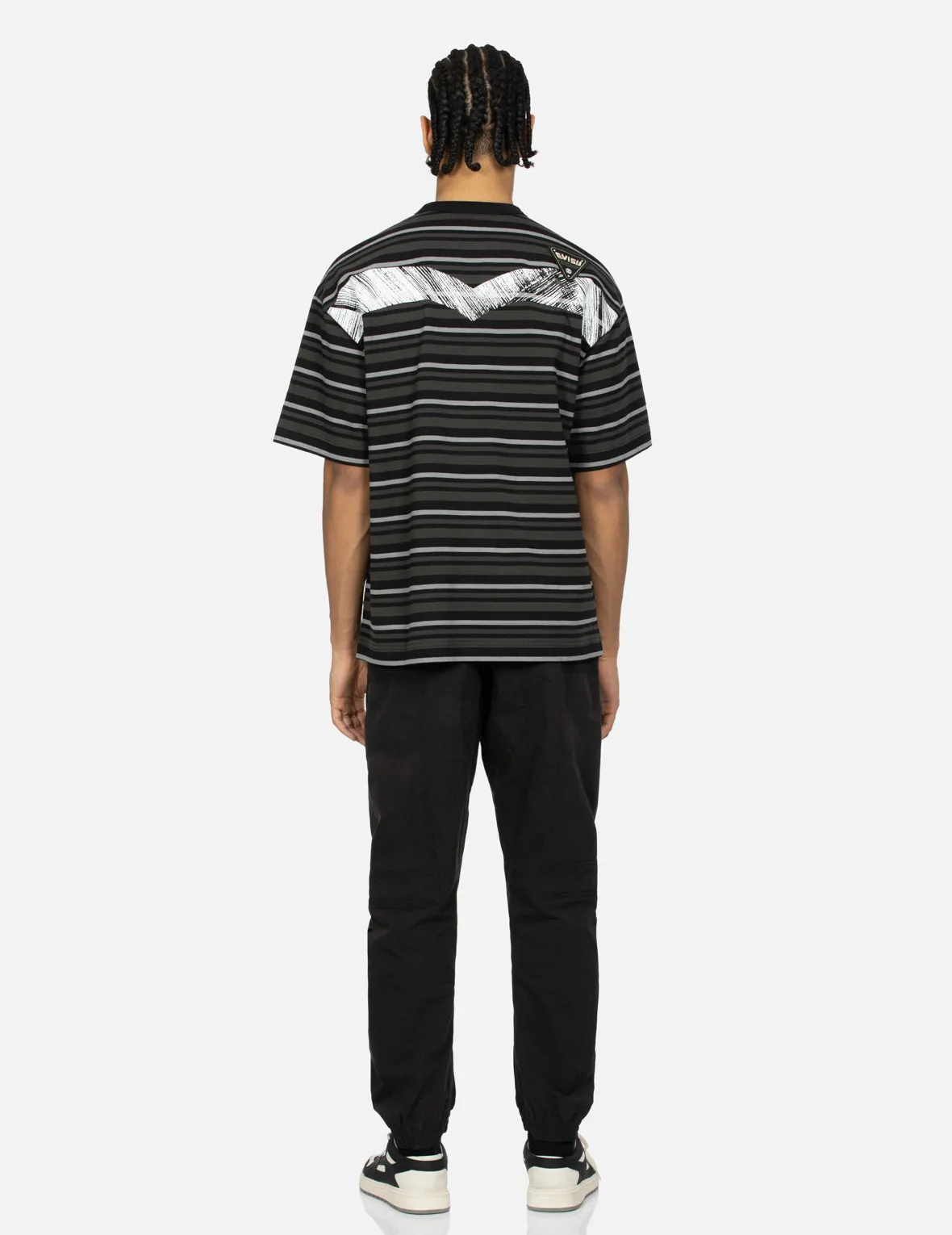 SPRING/ SUMMER COLLECTION 2025 Badges and Brushstroke Daicock Print Loose Fit T-shirt