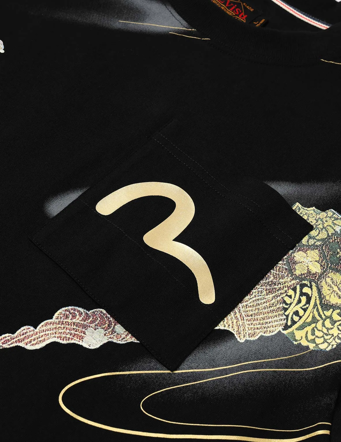 SPRING/ SUMMER COLLECTION 2025 Brocade Kamon and Allover Print Relax Fit T-Shirt