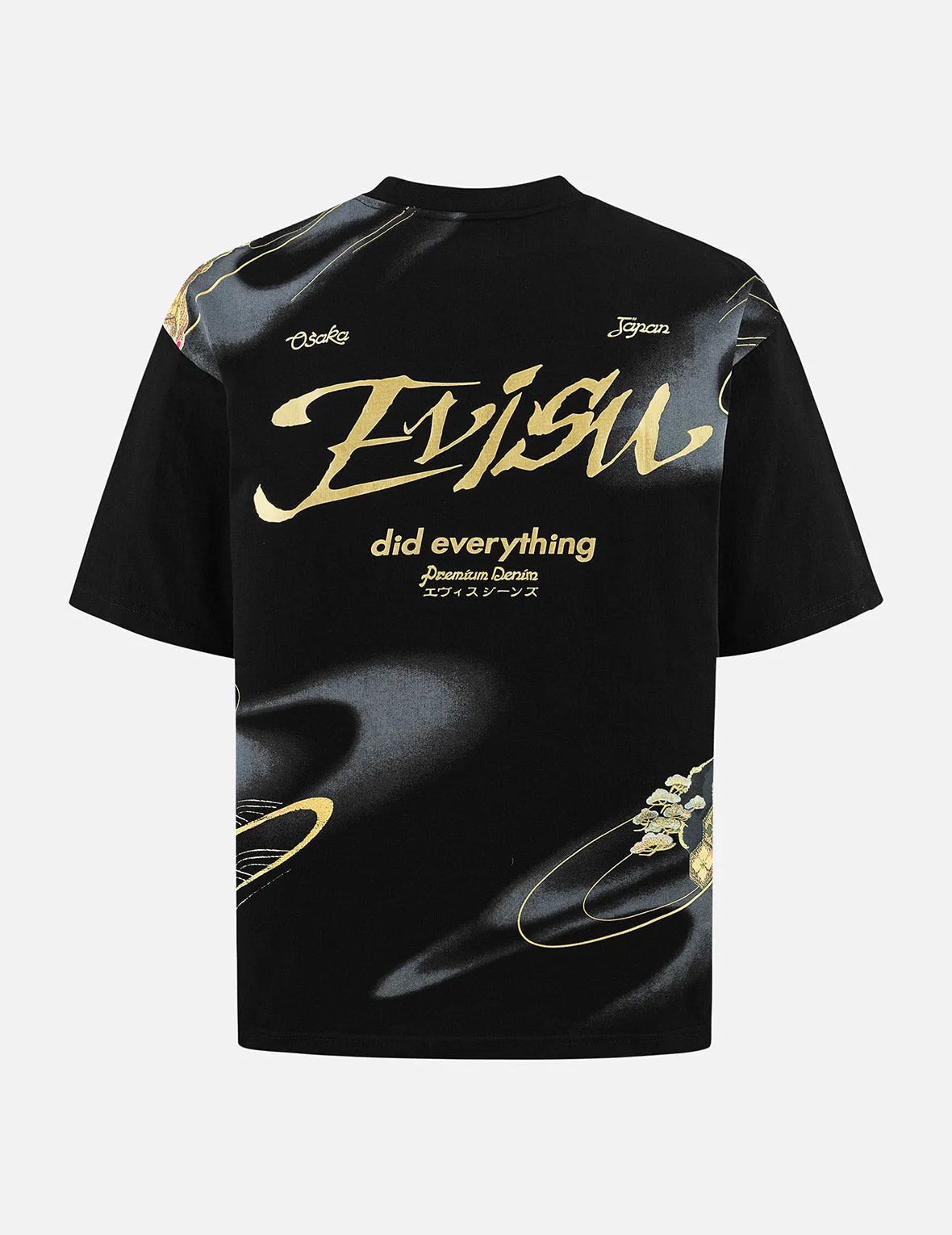 SPRING/ SUMMER COLLECTION 2025 Brocade Kamon and Allover Print Relax Fit T-Shirt