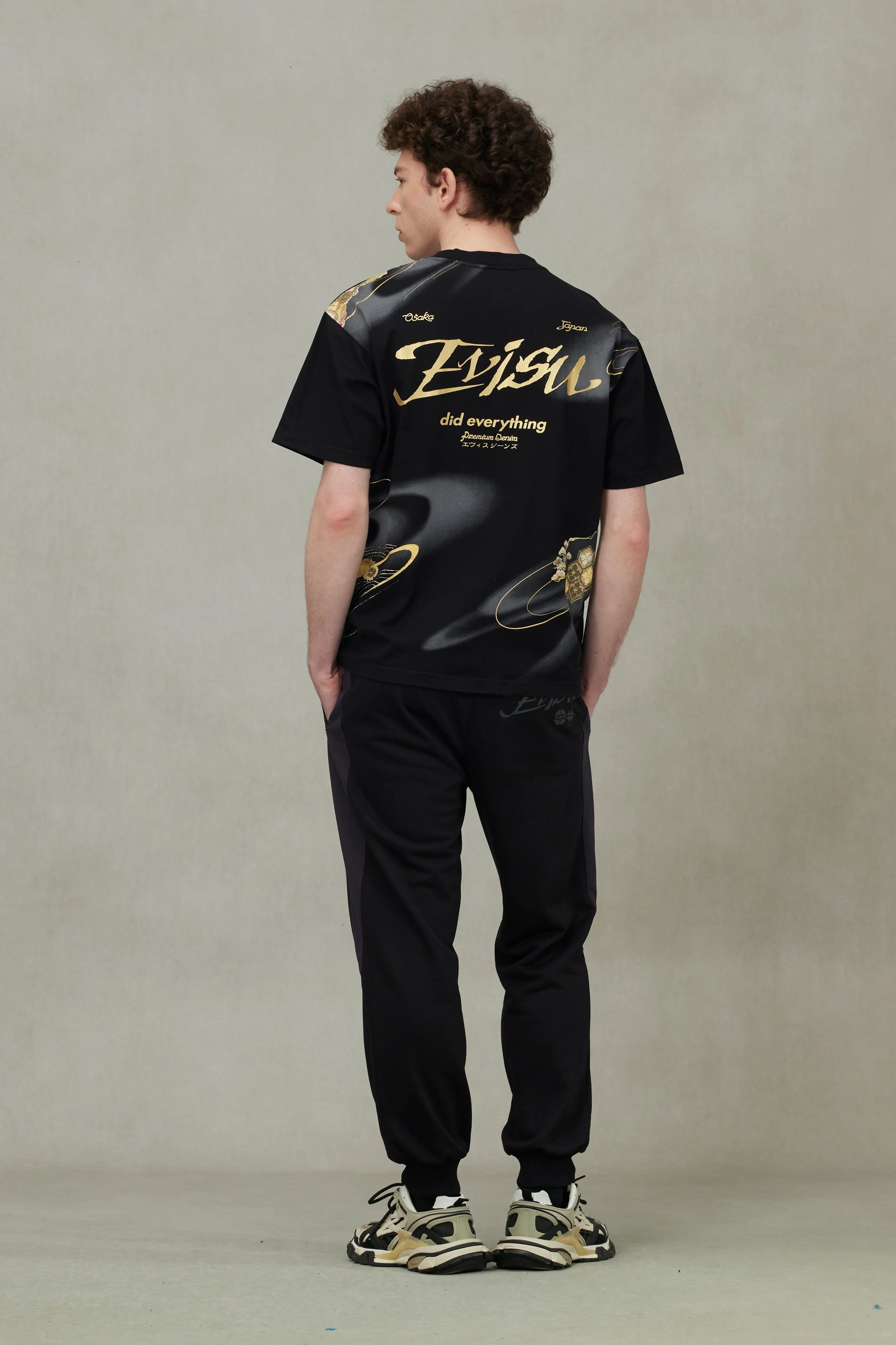 SPRING/ SUMMER COLLECTION 2025 Brocade Kamon and Allover Print Relax Fit T-Shirt