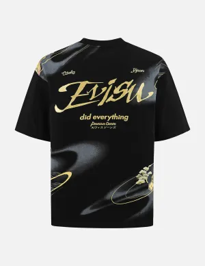 SPRING/ SUMMER COLLECTION 2025 Brocade Kamon and Allover Print Relax Fit T-Shirt