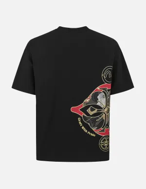 SPRING/ SUMMER COLLECTION 2025 Brocade logo and Kamon Appliqué Relax Fit T-shirt