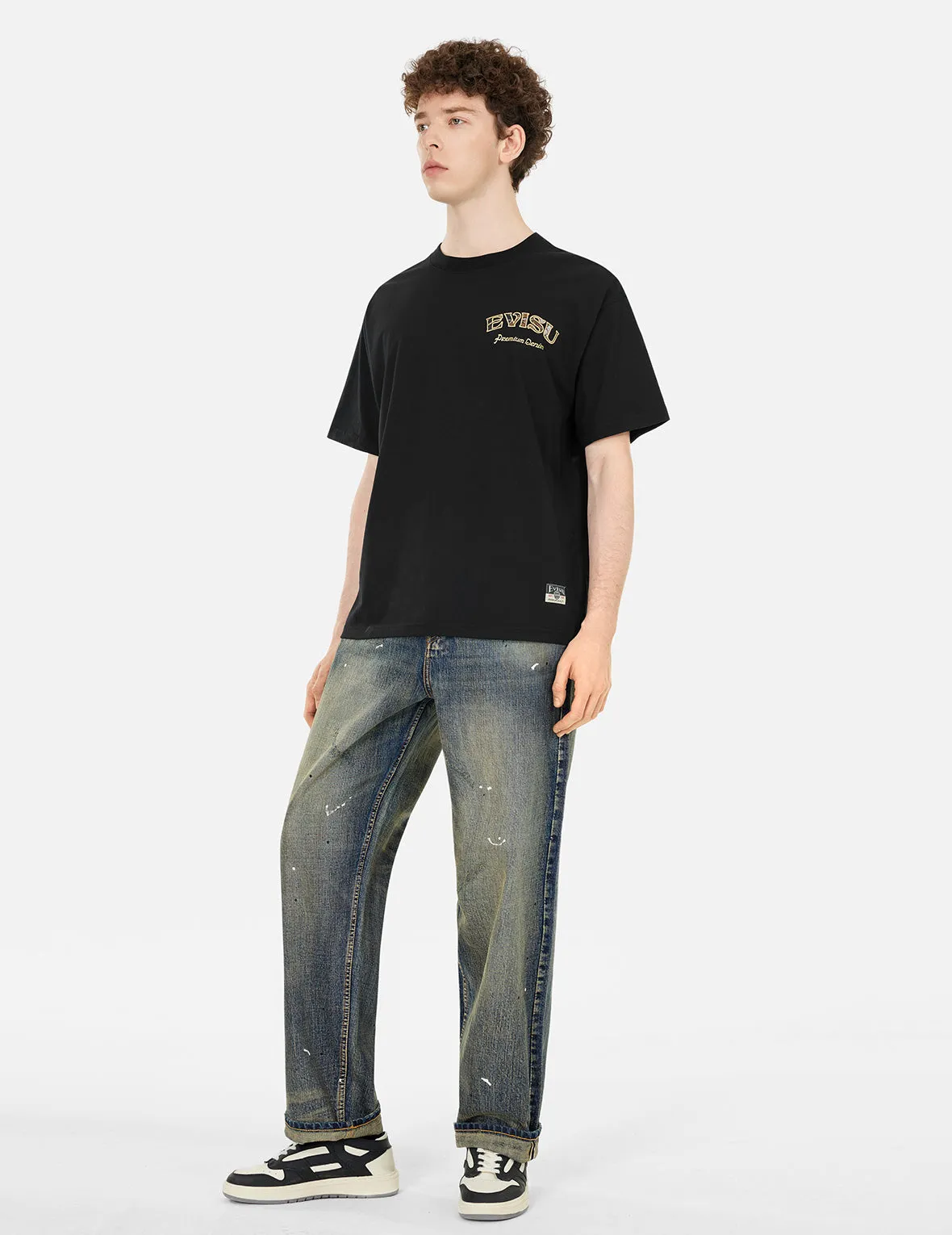 SPRING/ SUMMER COLLECTION 2025 Brocade logo and Kamon Appliqué Relax Fit T-shirt