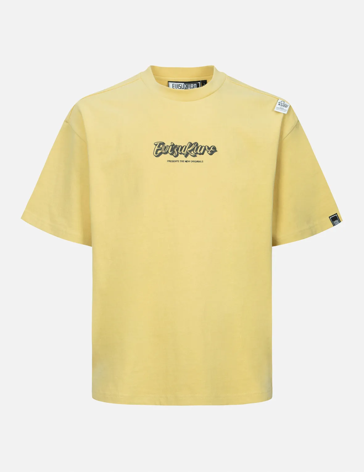 SPRING/ SUMMER COLLECTION 2025 Calligraphy Shadow Logo Embroidery and Seagull Print Loose Fit T-shirt