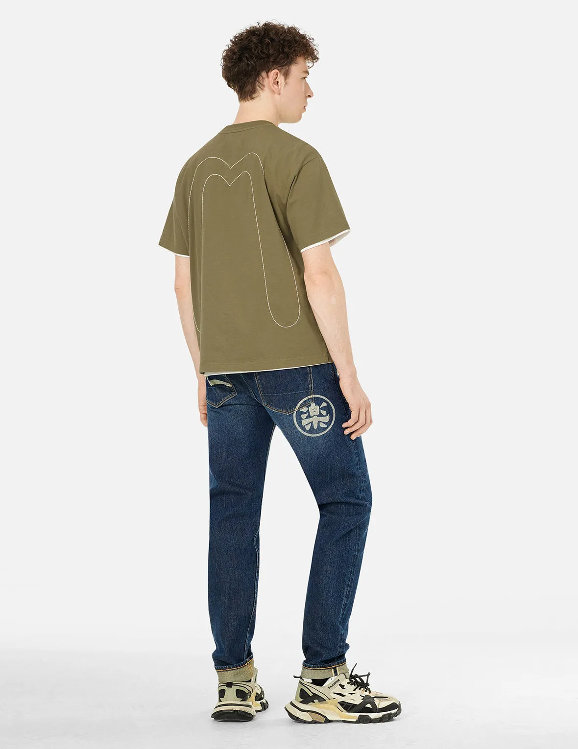 SPRING/ SUMMER COLLECTION 2025 Daicock Stitched Embroidery Relax Fit T-shirt